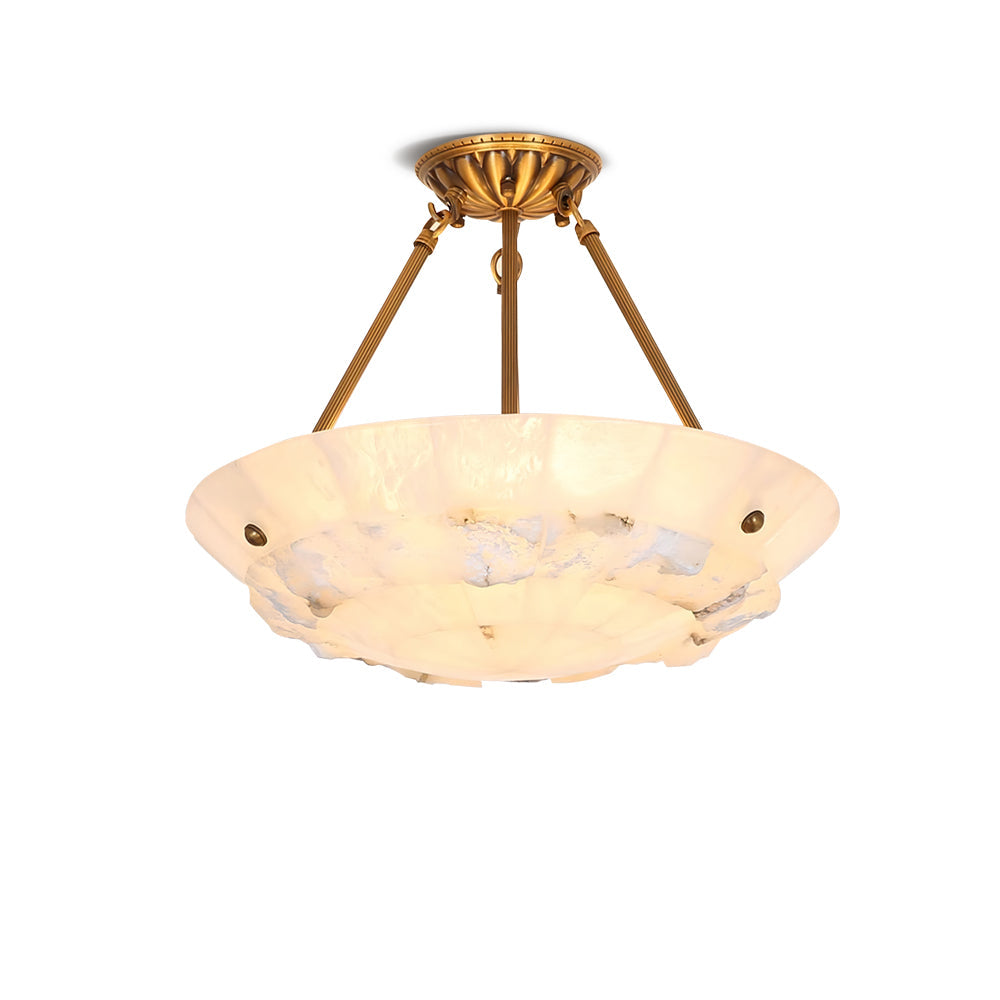 Bowl Pendant Lamp Alabaster Elegance - Letslighting