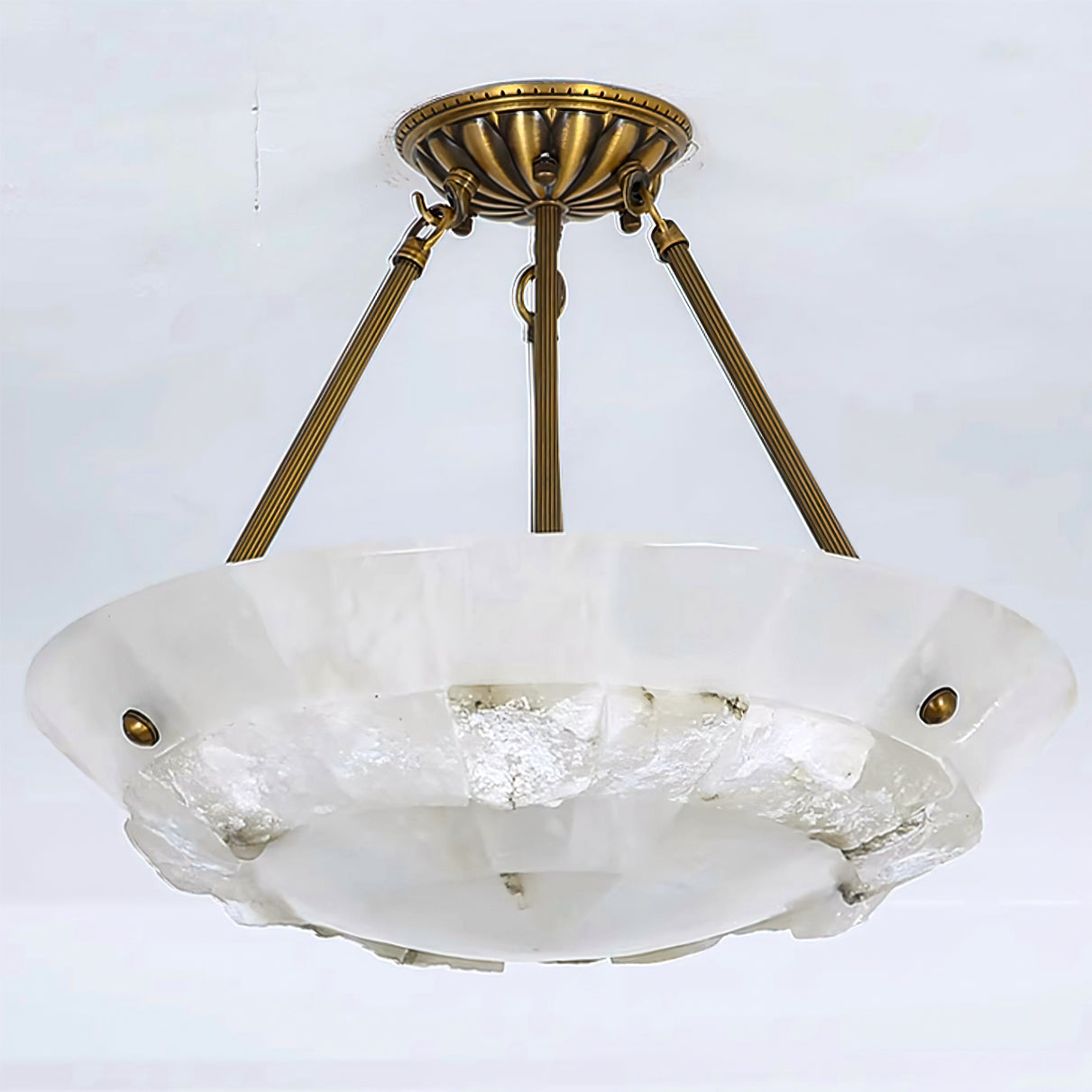 Bowl Pendant Lamp Alabaster Elegance - Letslighting