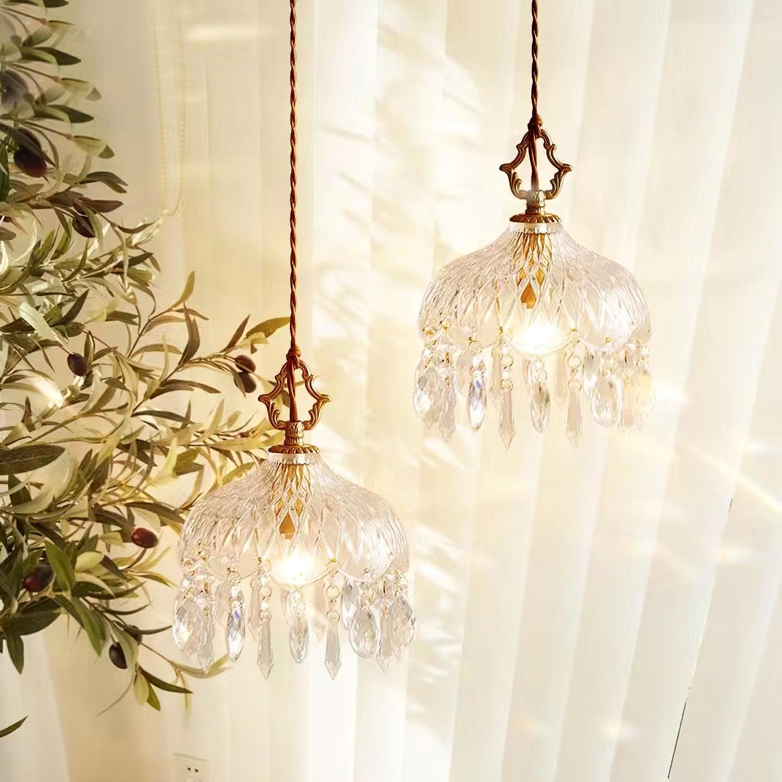 Elyran Crystal Vintage Pendant Lamp - Letslighting