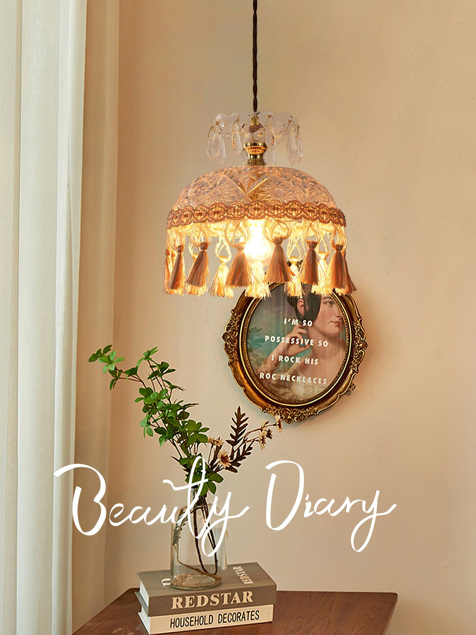 Veloce Brass Glass Luxurious Pendant Light - Letslighting