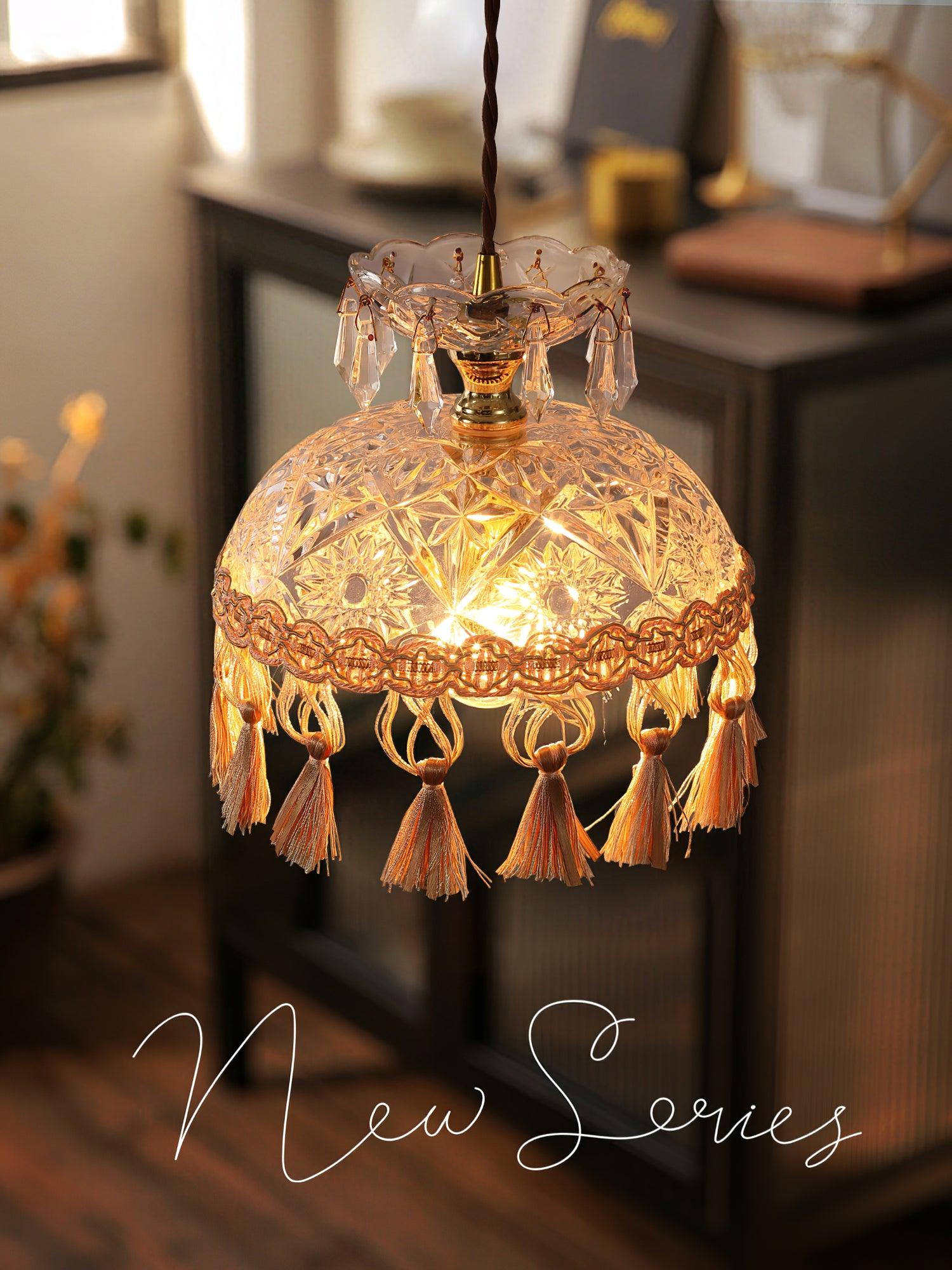 Veloce Brass Glass Luxurious Pendant Light - Letslighting