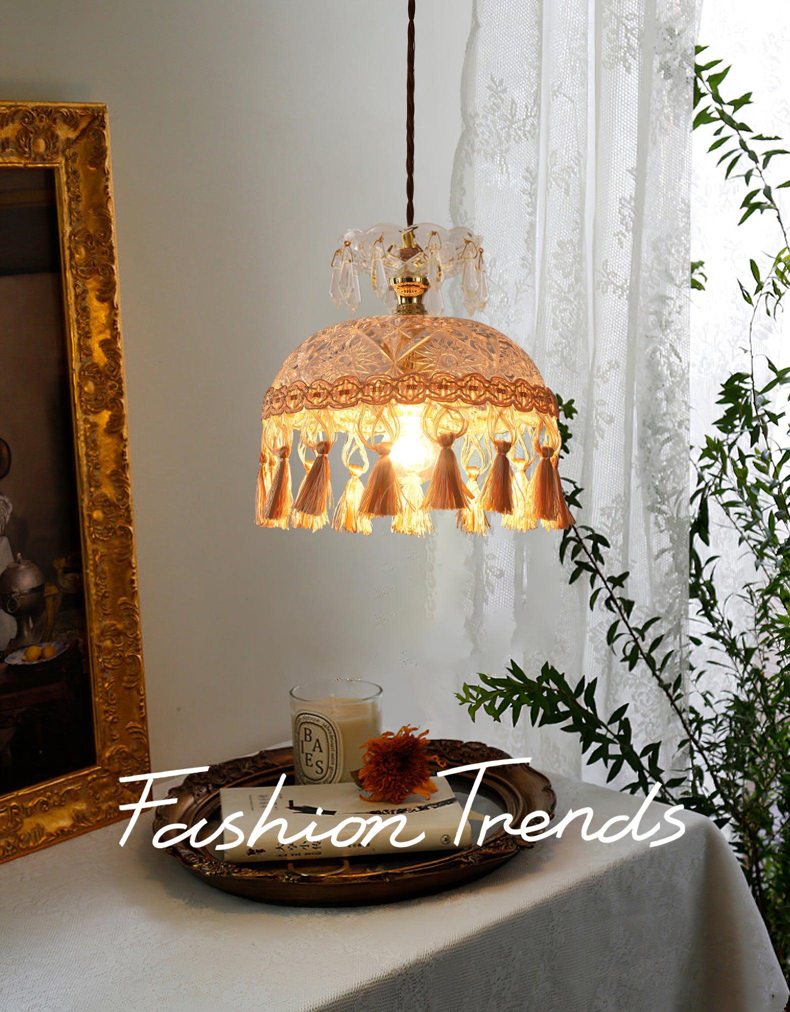 Veloce Brass Glass Luxurious Pendant Light - Letslighting