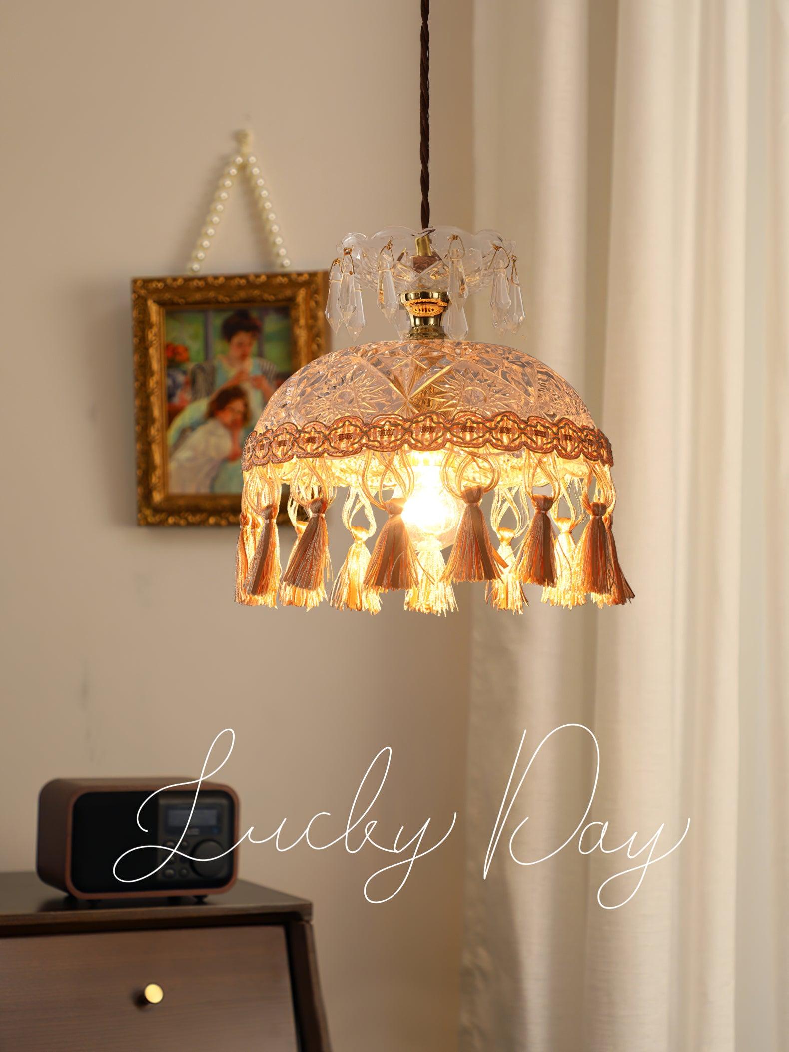 Veloce Brass Glass Luxurious Pendant Light - Letslighting