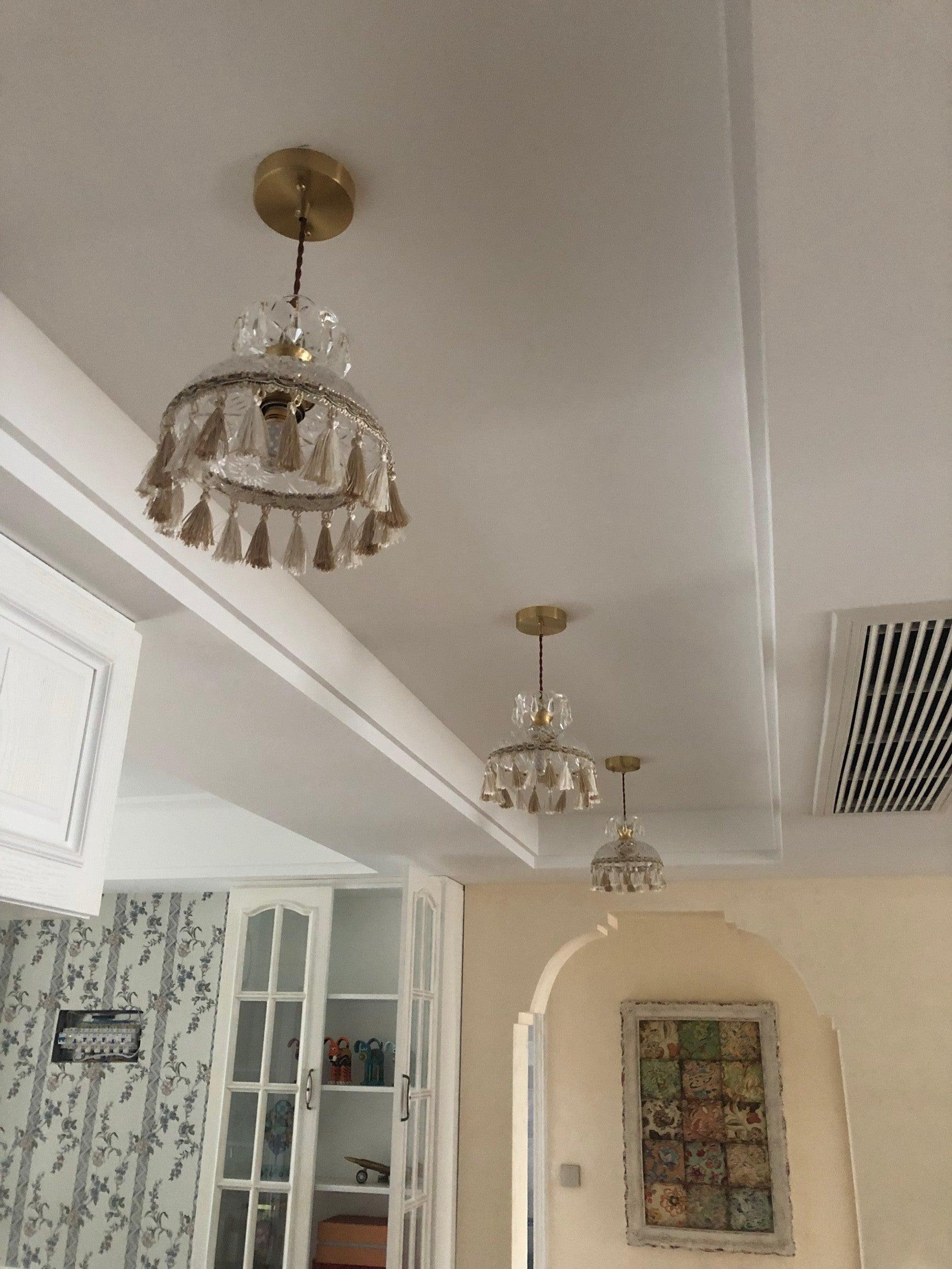 Veloce Brass Glass Luxurious Pendant Light - Letslighting