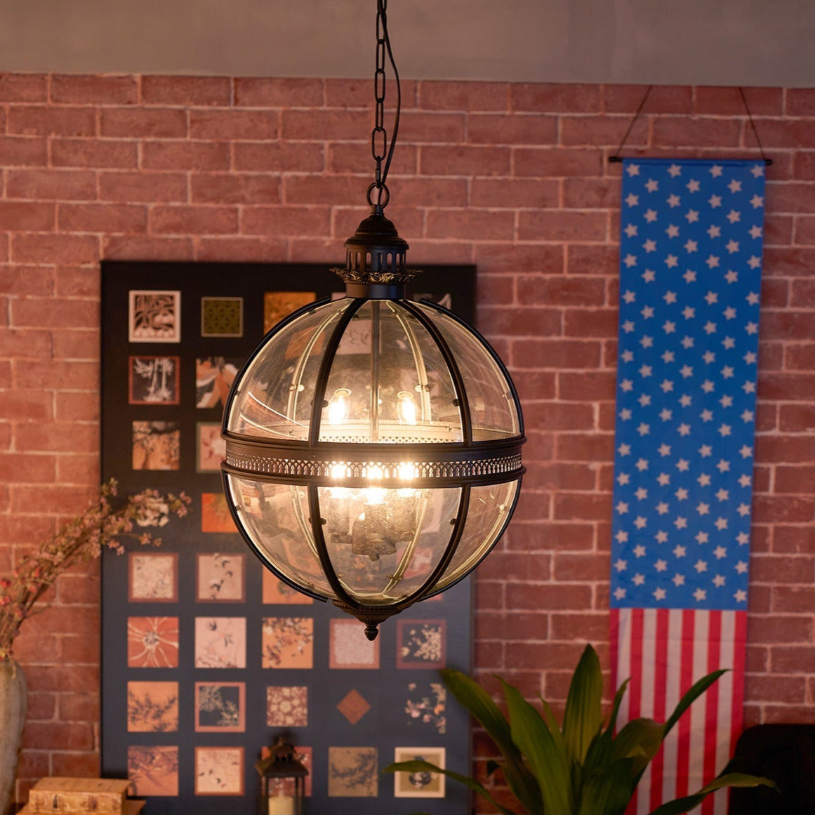 Epoch Retro Braeden Pendant Light Glass