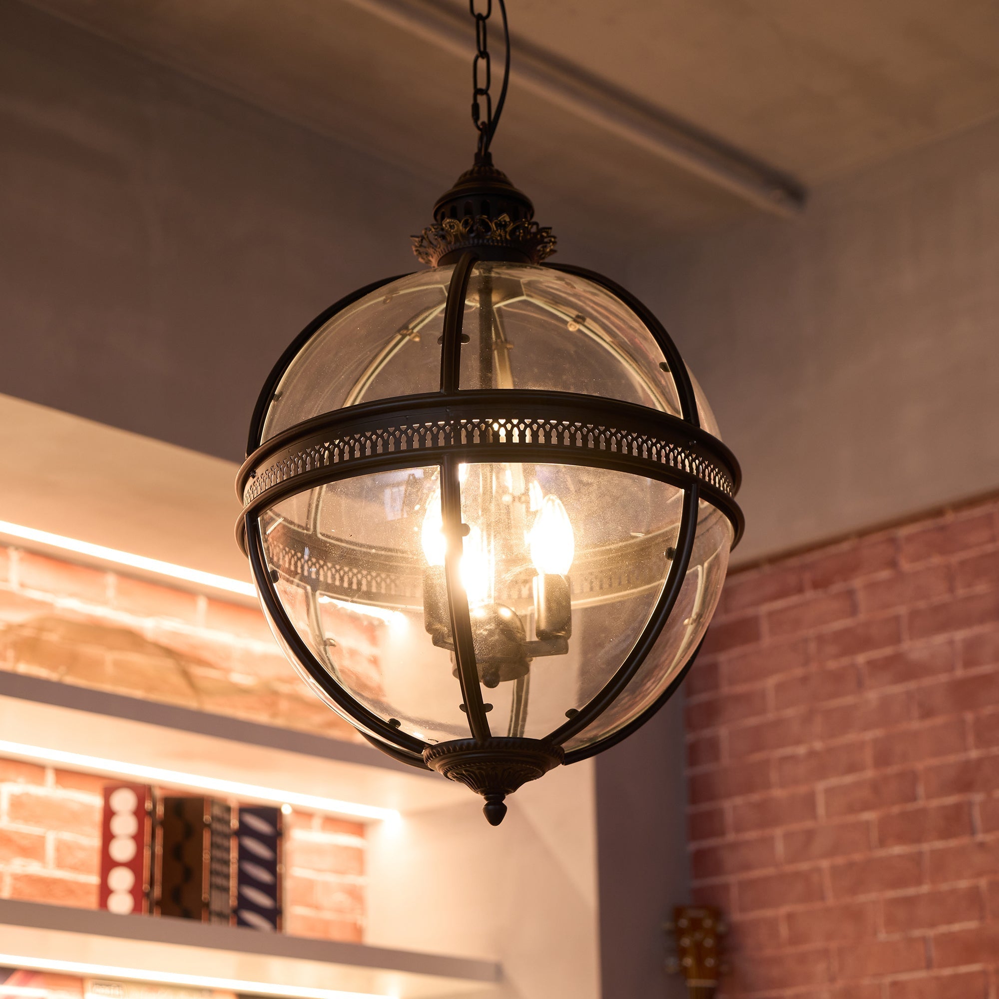 Epoch Retro Braeden Pendant Light Glass