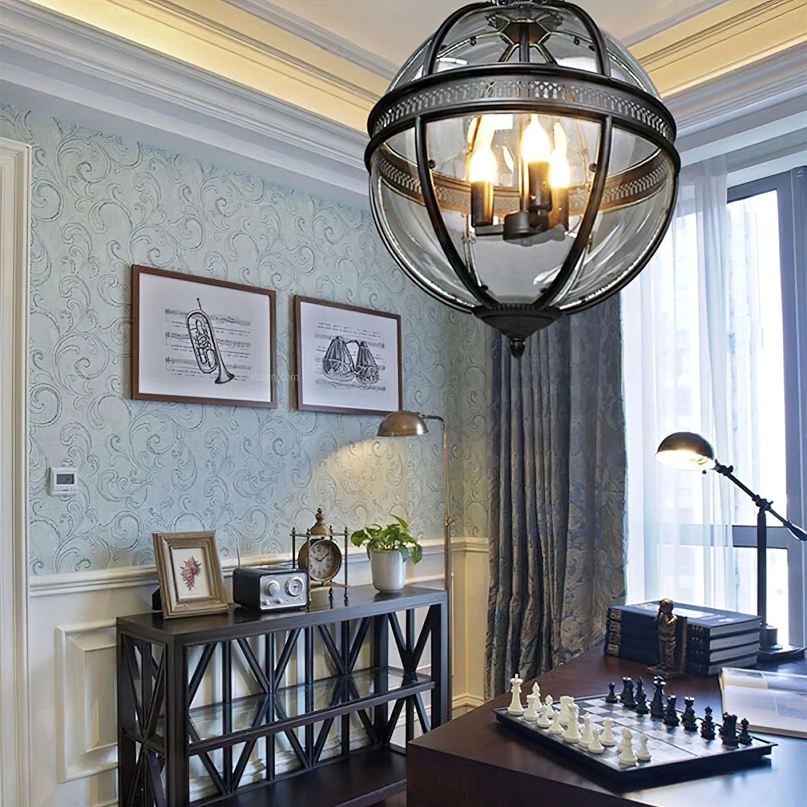 Epoch Retro Braeden Pendant Light Glass