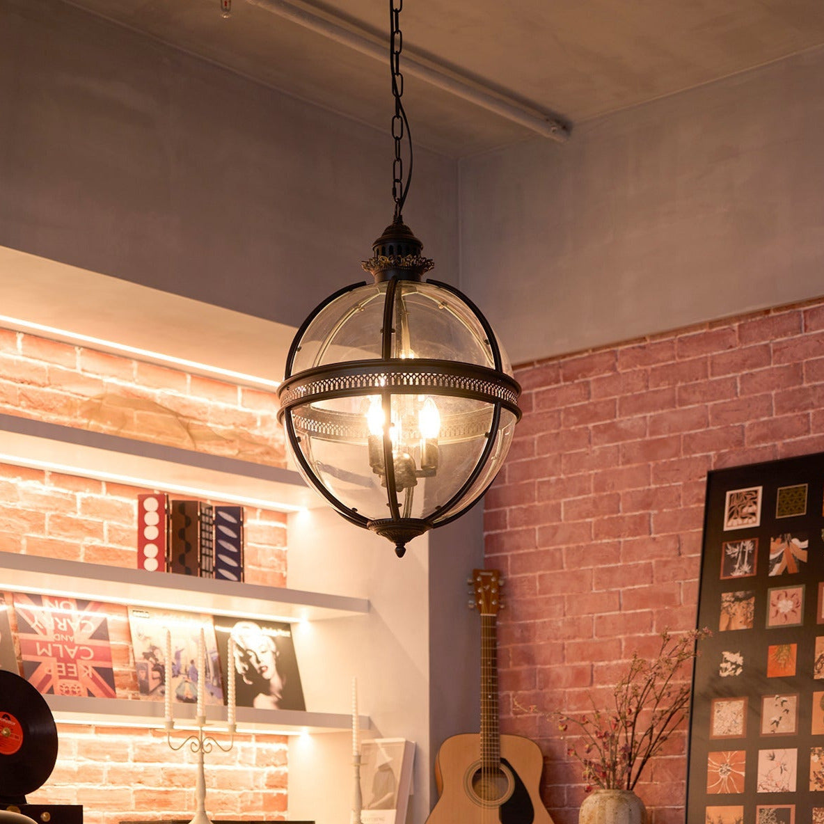 Epoch Retro Braeden Pendant Light Glass