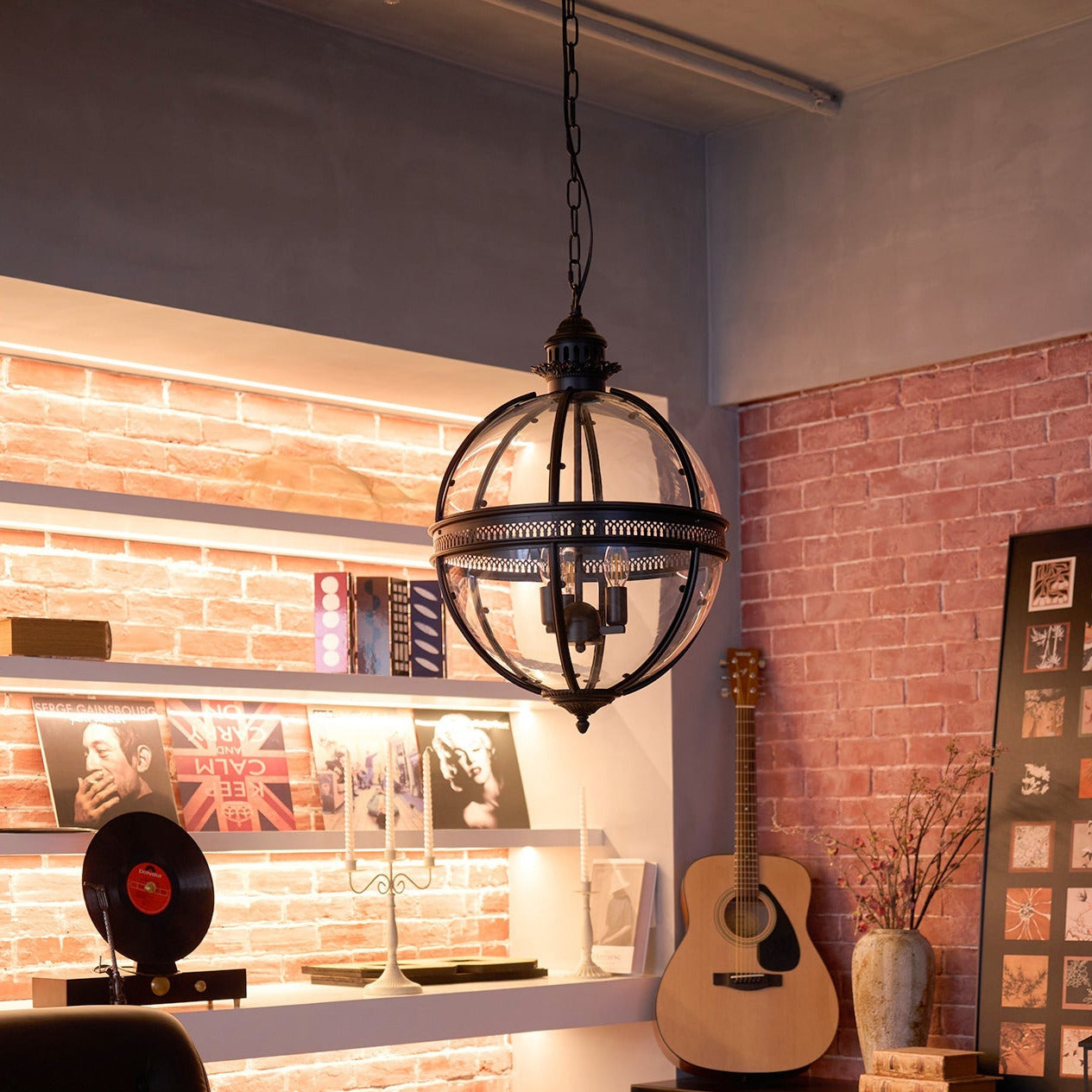 Epoch Retro Braeden Pendant Light Glass