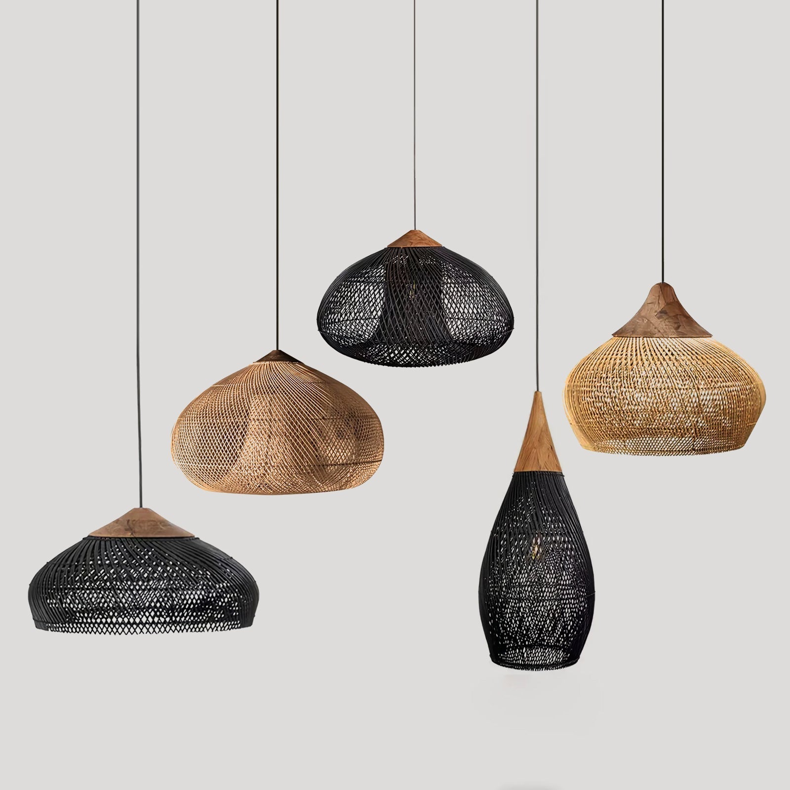 Ritta Braided Rattan Livingroom Pendant Lamp - Letslighting