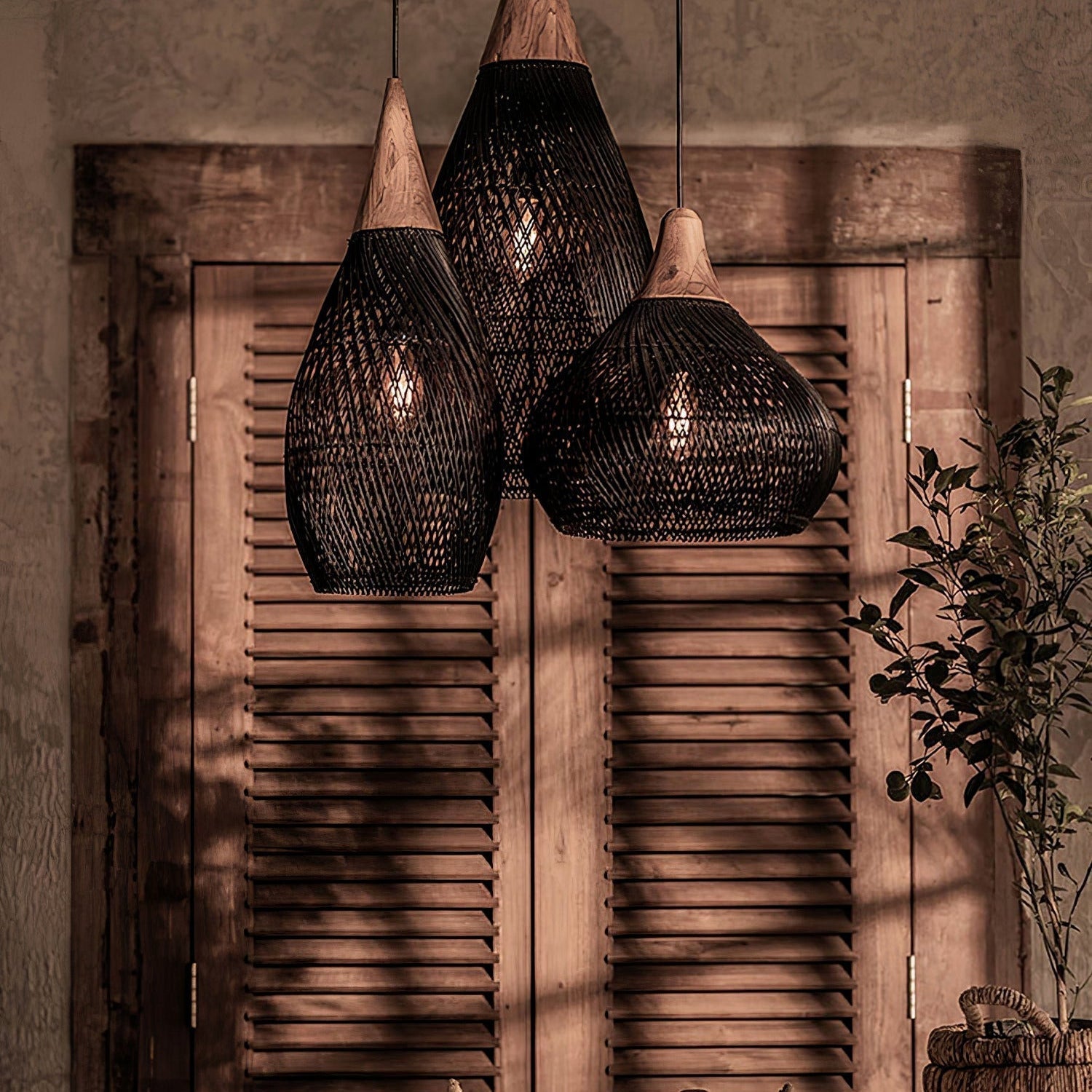 Ritta Braided Rattan Livingroom Pendant Lamp - Letslighting