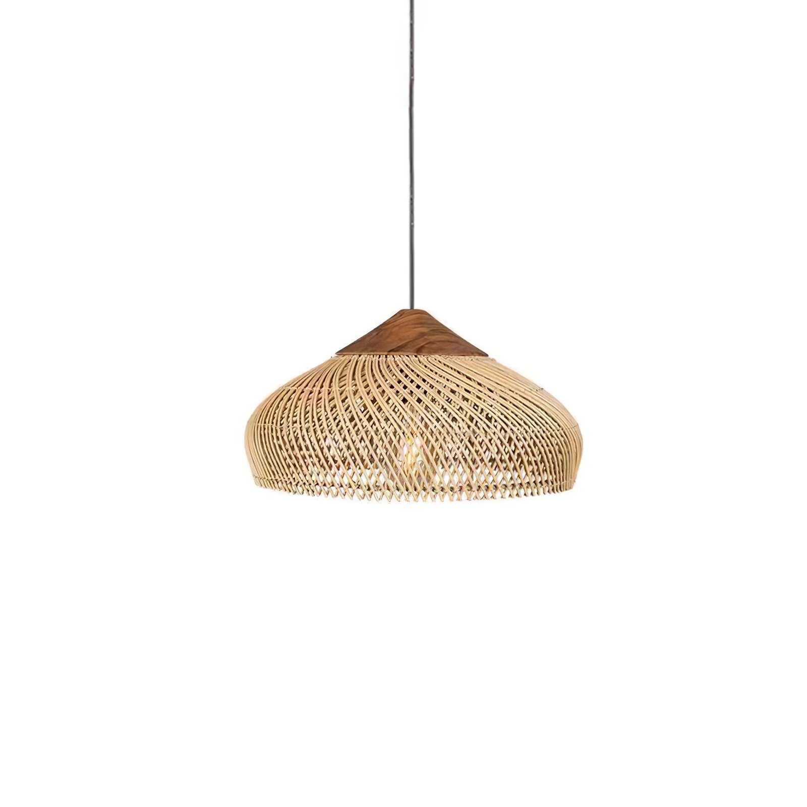 Solara Pendant Lamp Rattan Swag Woven - Letslighting
