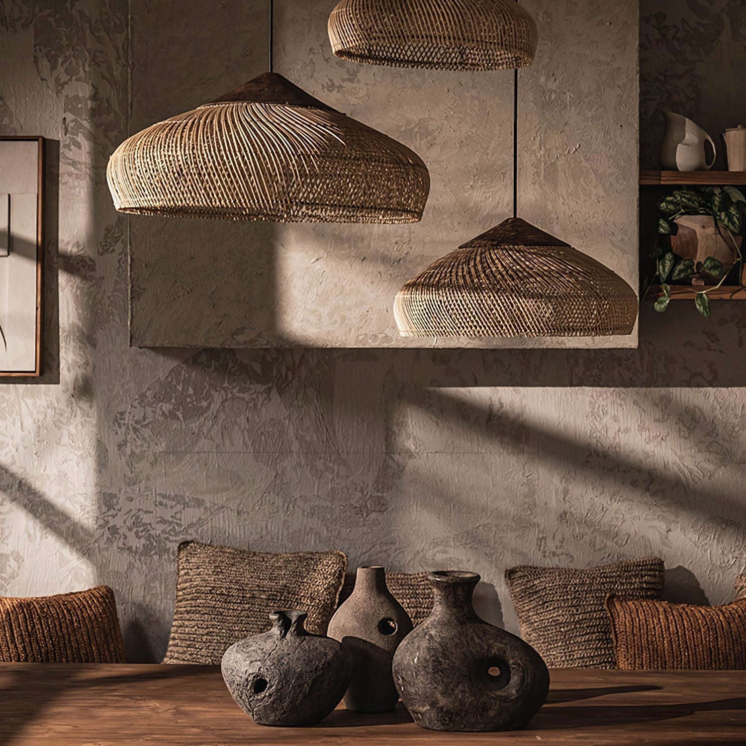 Ritta Braided Rattan Livingroom Pendant Lamp - Letslighting