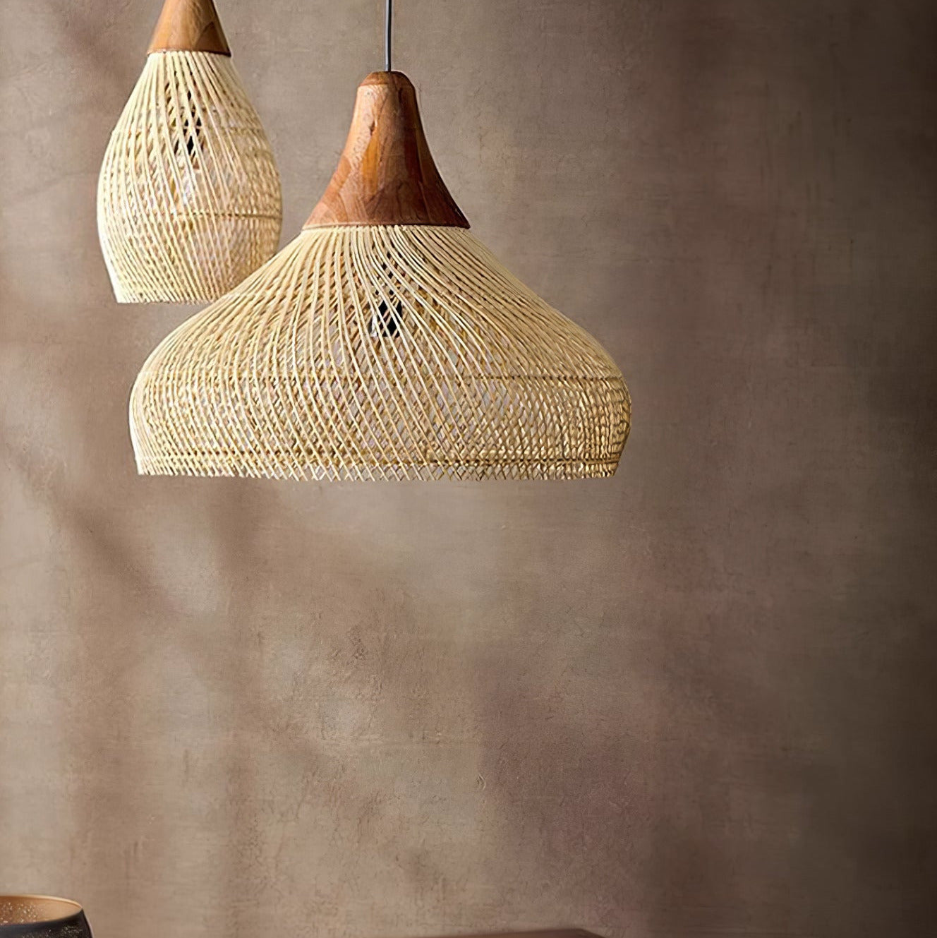 Ritta Braided Rattan Livingroom Pendant Lamp - Letslighting