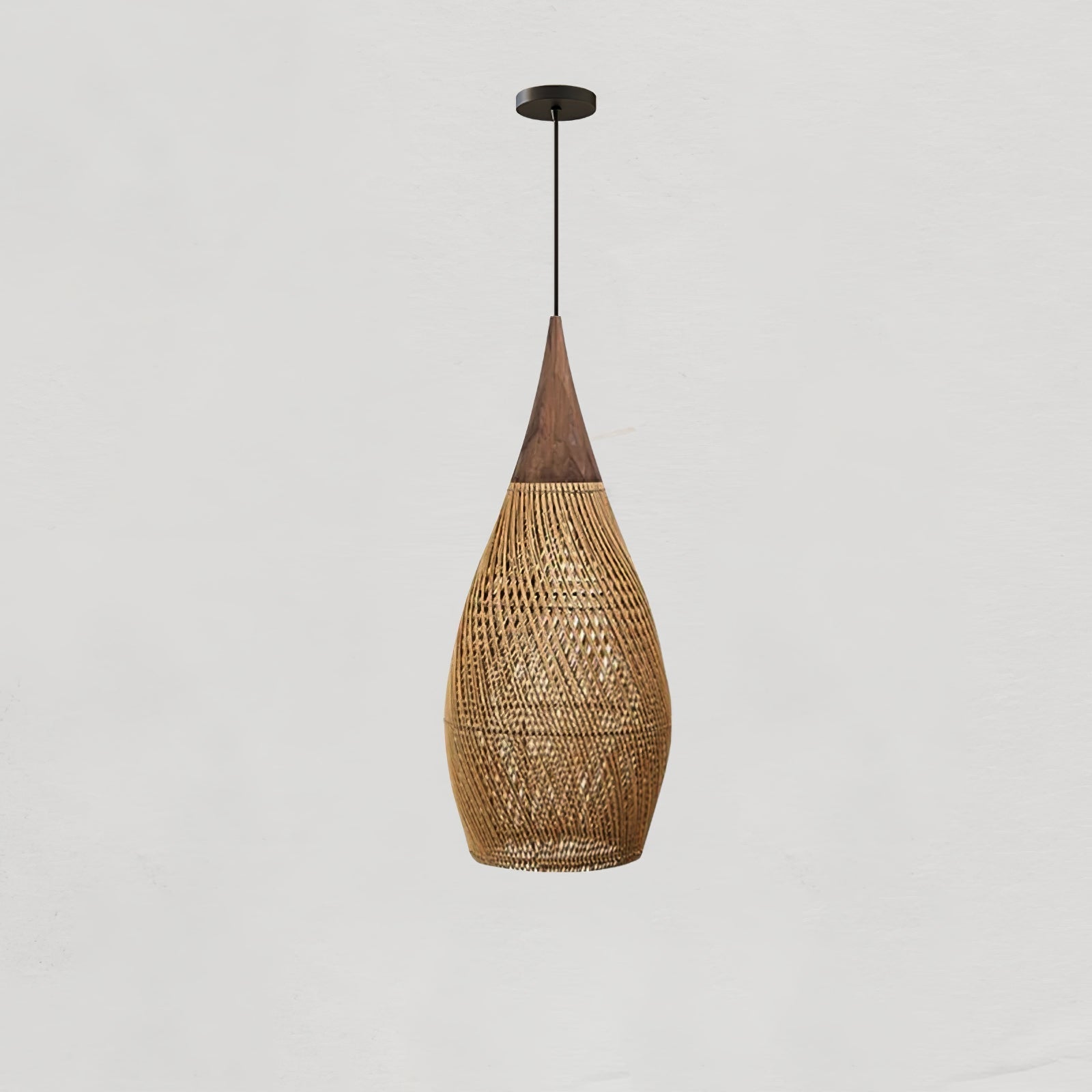 Solavn Rattan Wood Pendant Lamp - Letslighting