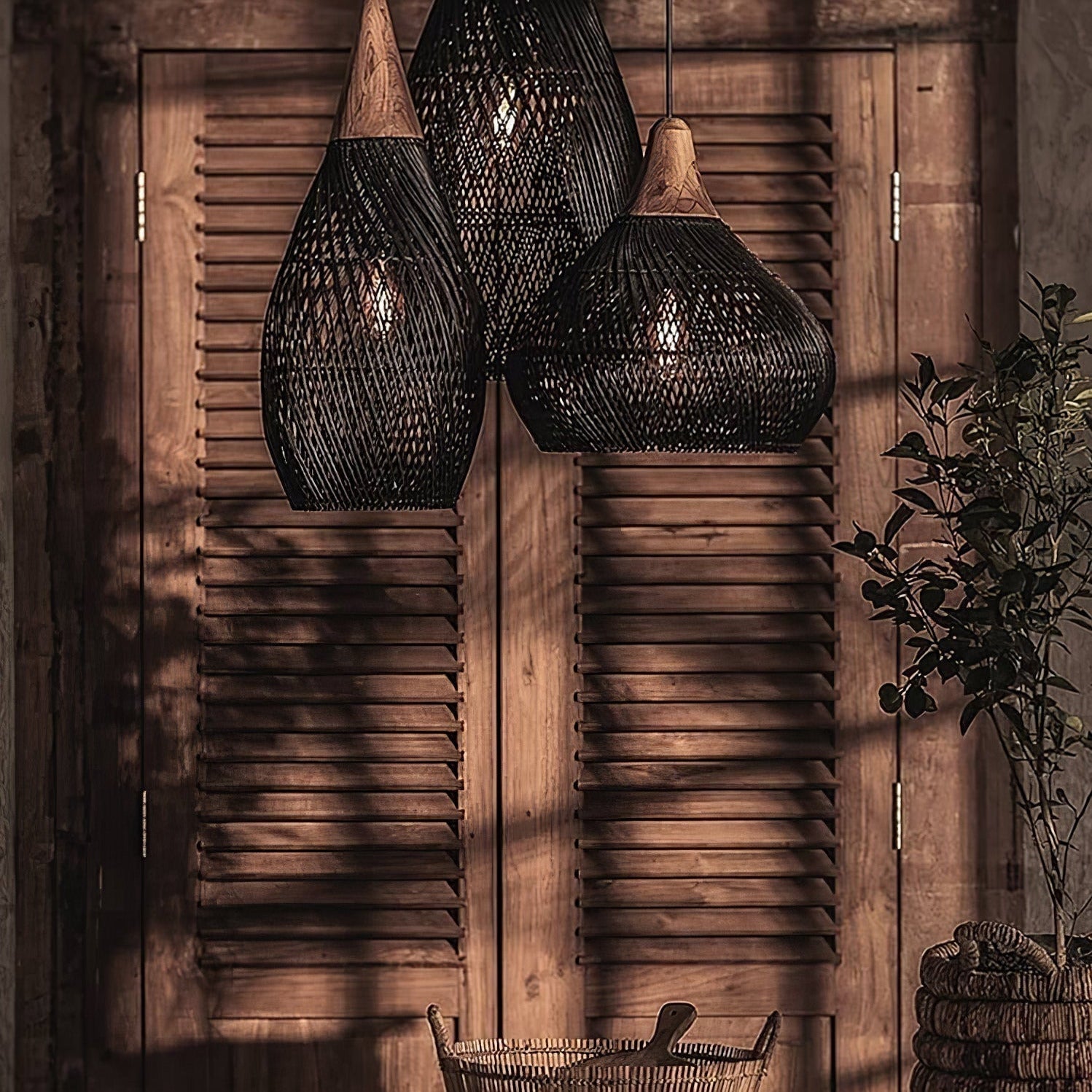 Ritta Braided Rattan Livingroom Pendant Lamp - Letslighting