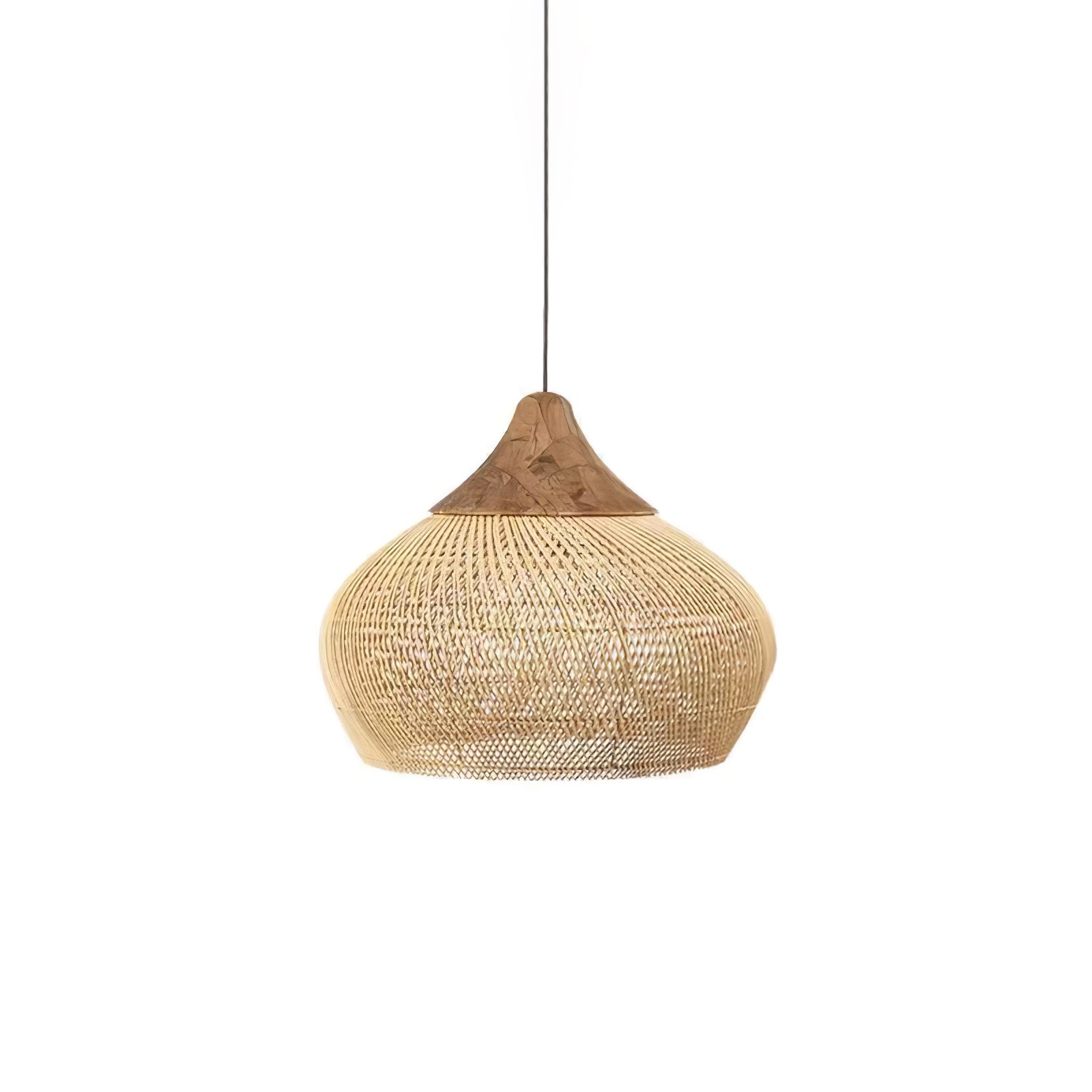 Solara Pendant Lamp Rattan Swag Woven - Letslighting