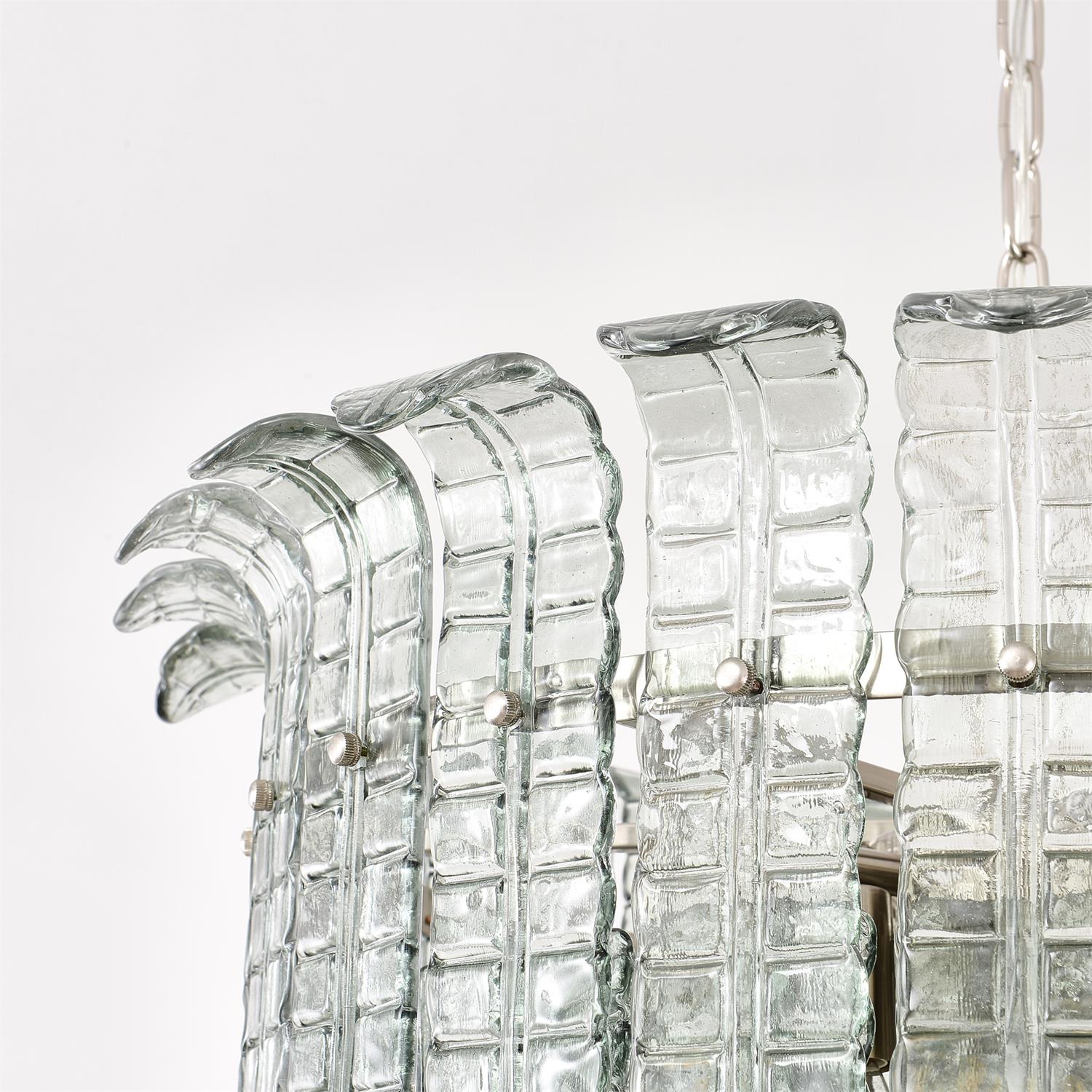 Brasher Chandelier Murano Glass Tiered Elegant - Letslighting