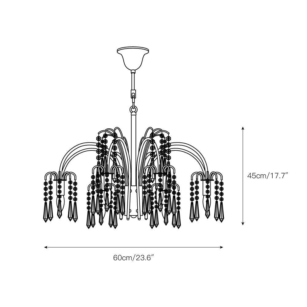 Voyant Premium Luxury Candle Crystal Chandelier - Letslighting