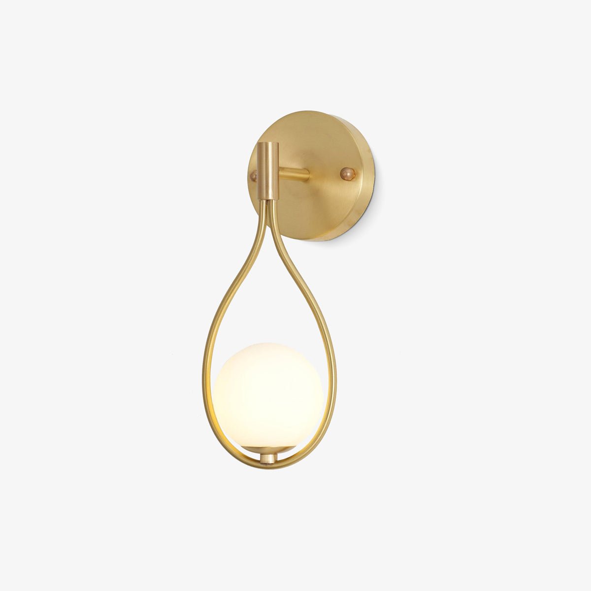 Icarila Modern Minimalist Vanity Brass Glass Wall Lamp - Letslighting