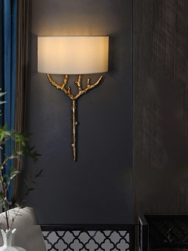 Ceryndir Antler Brass Wall Sconce - Letslighting