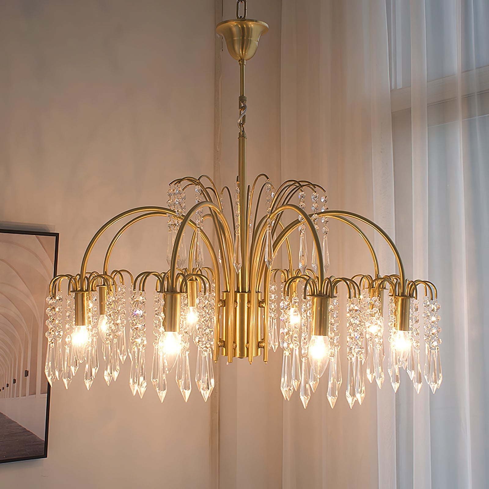 Voyant Premium Luxury Candle Crystal Chandelier - Letslighting