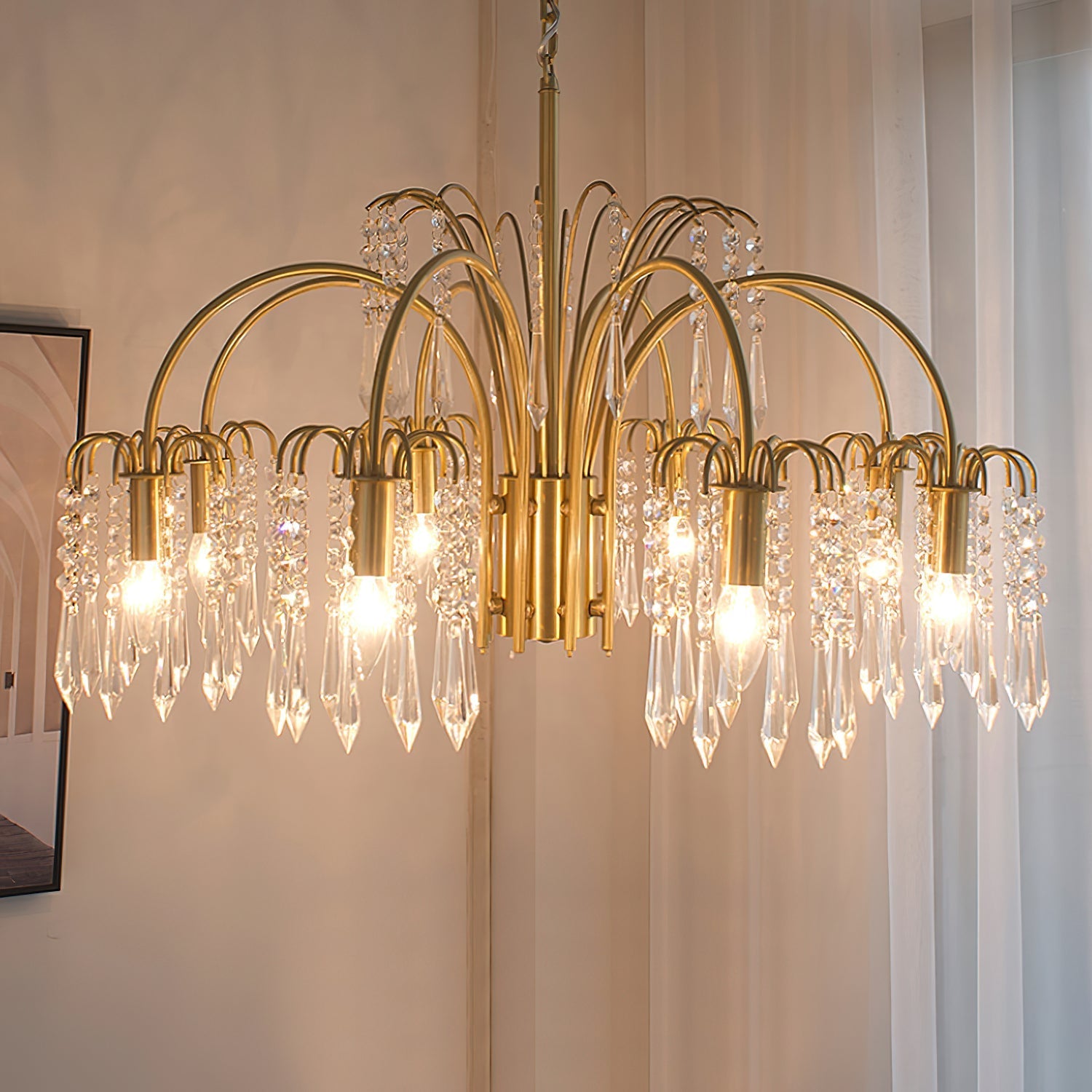 Voyant Premium Luxury Candle Crystal Chandelier - Letslighting