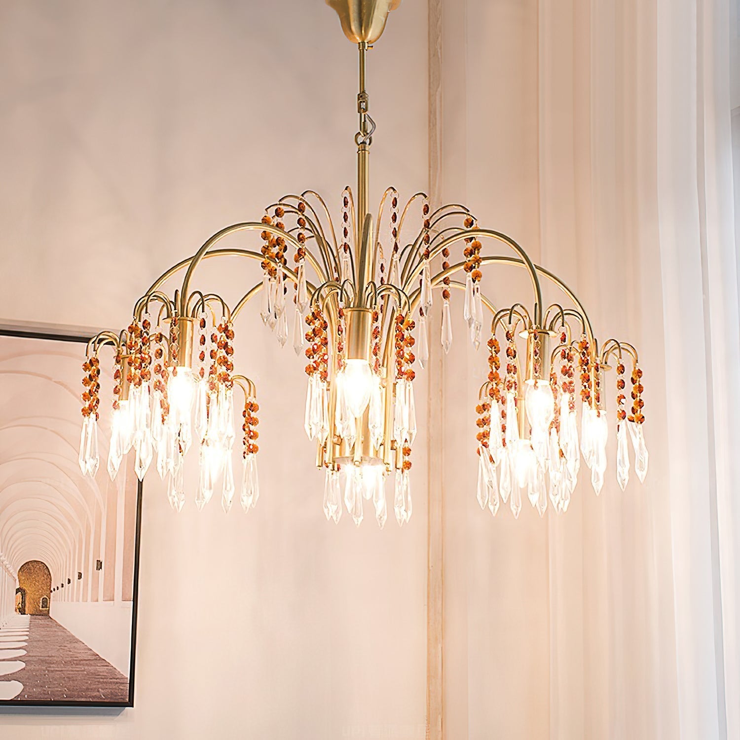 Voyant Premium Luxury Candle Crystal Chandelier - Letslighting