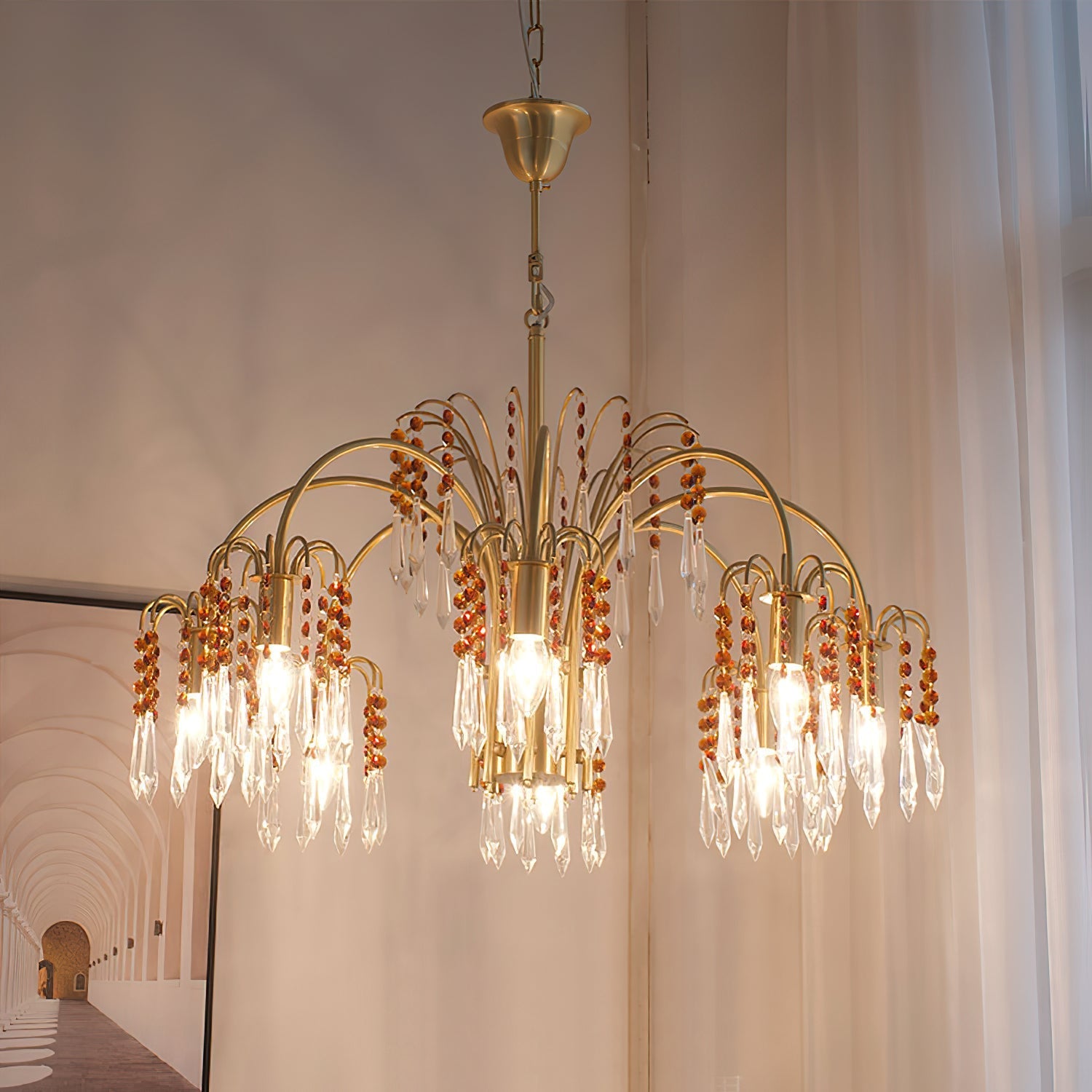 Voyant Premium Luxury Candle Crystal Chandelier - Letslighting