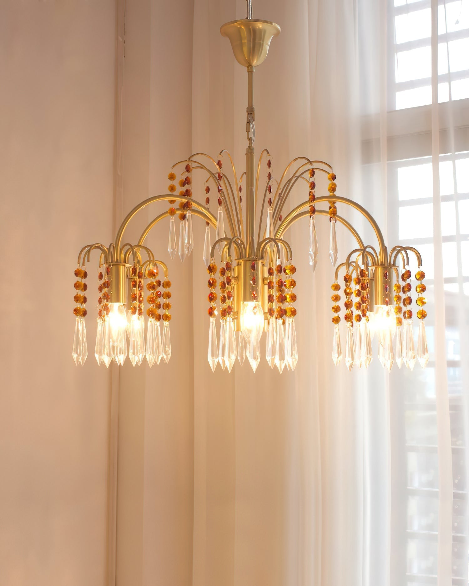 Voyant Premium Luxury Candle Crystal Chandelier - Letslighting