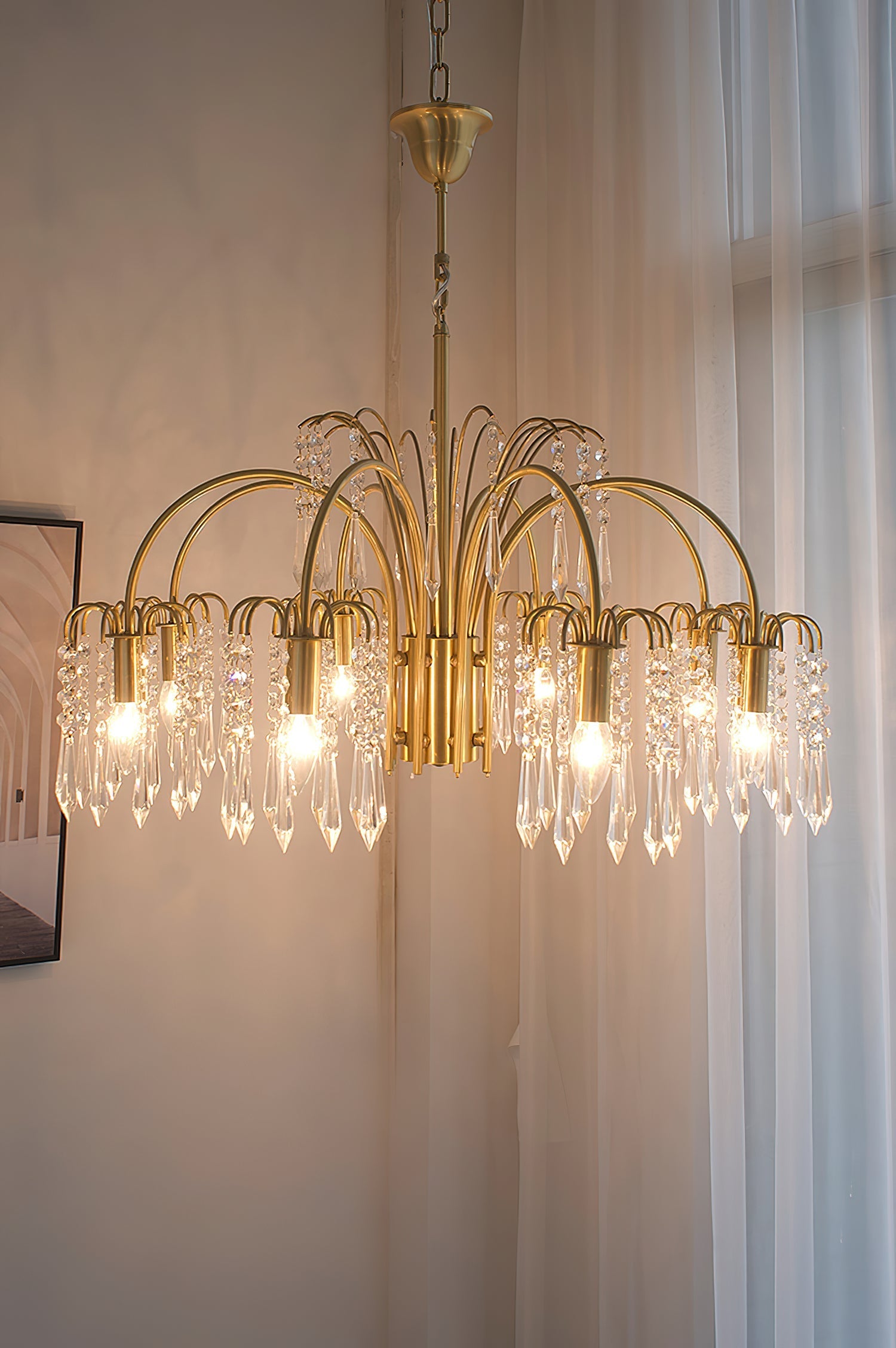 Voyant Premium Luxury Candle Crystal Chandelier - Letslighting