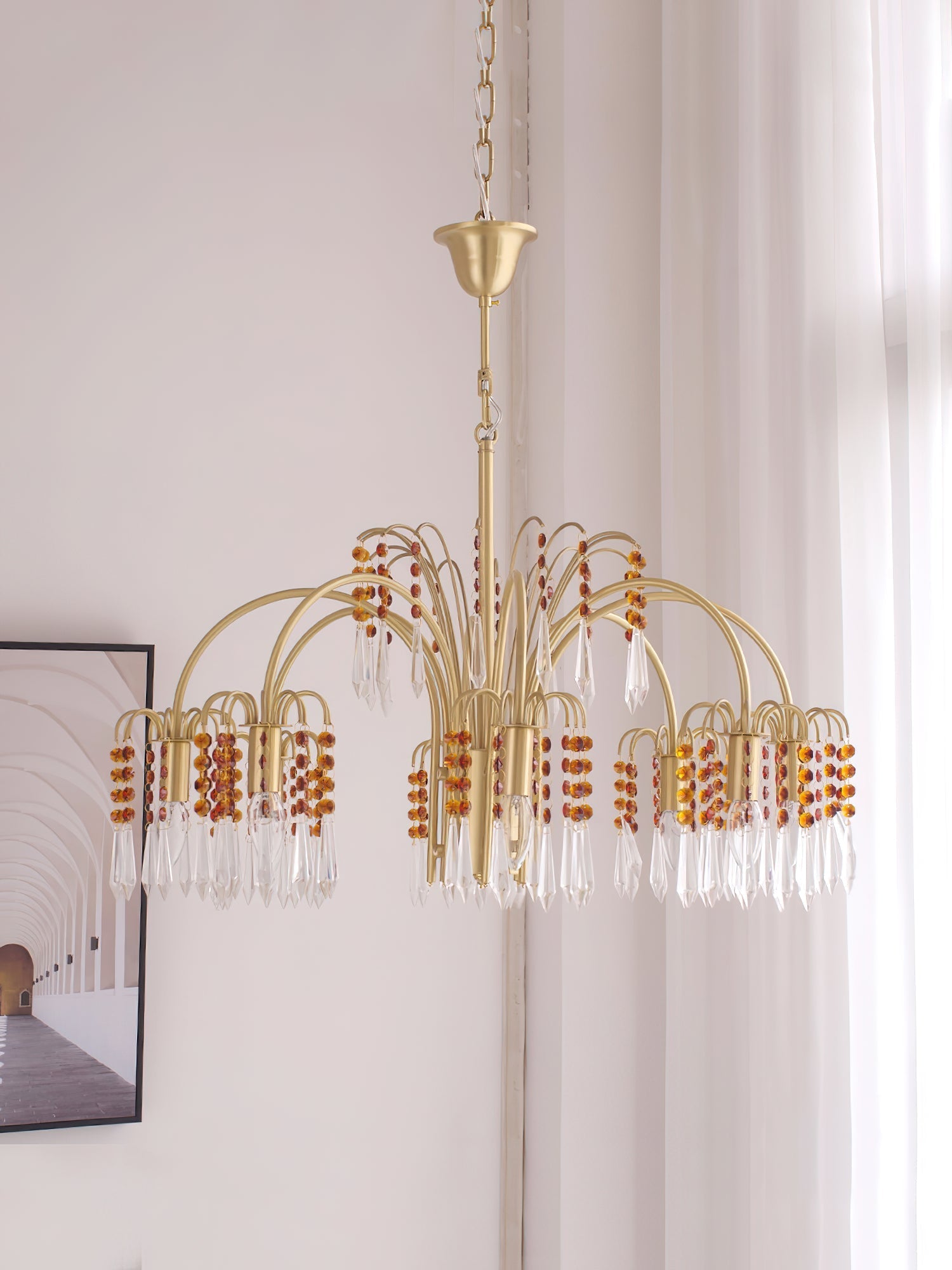 Voyant Premium Luxury Candle Crystal Chandelier - Letslighting