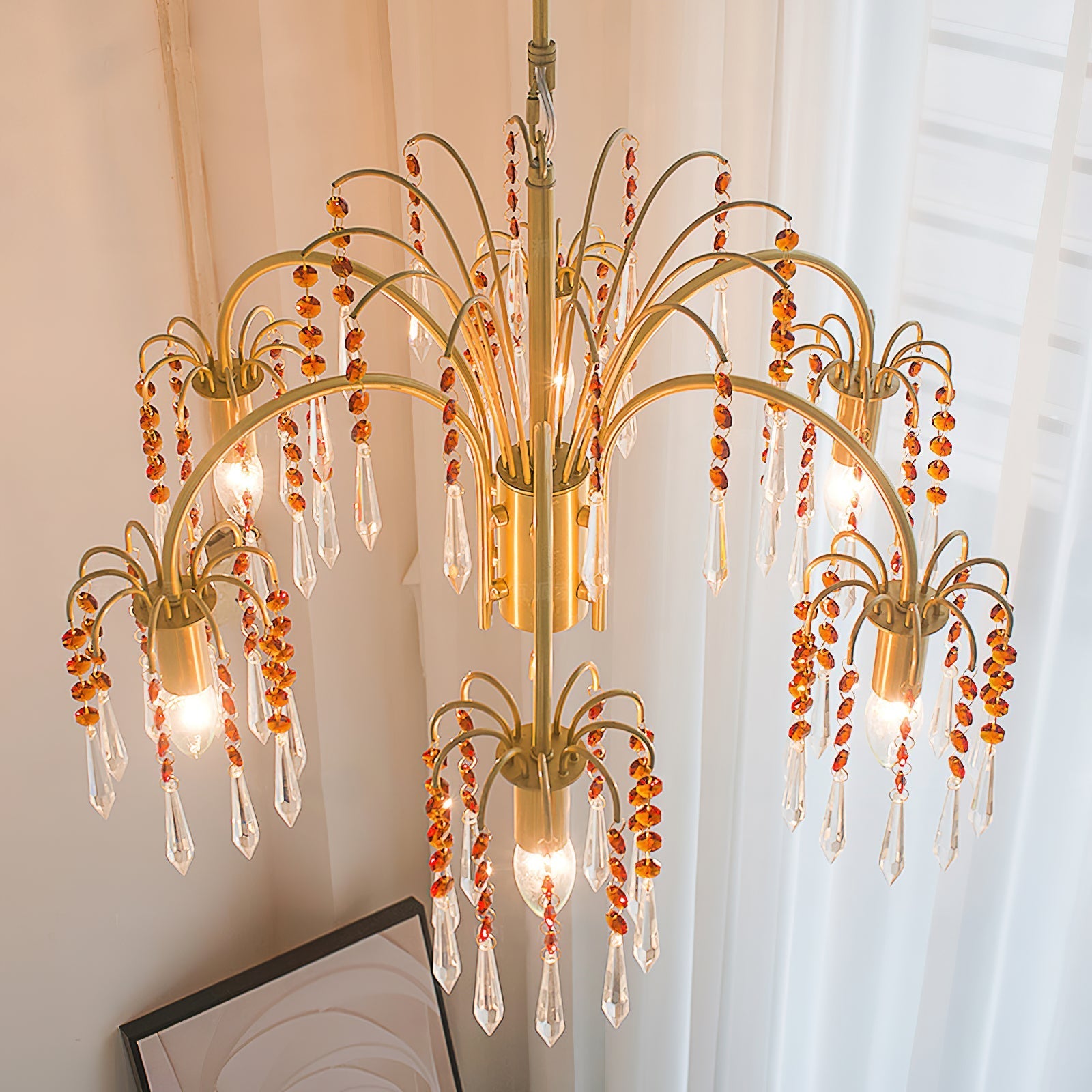 Voyant Premium Luxury Candle Crystal Chandelier - Letslighting