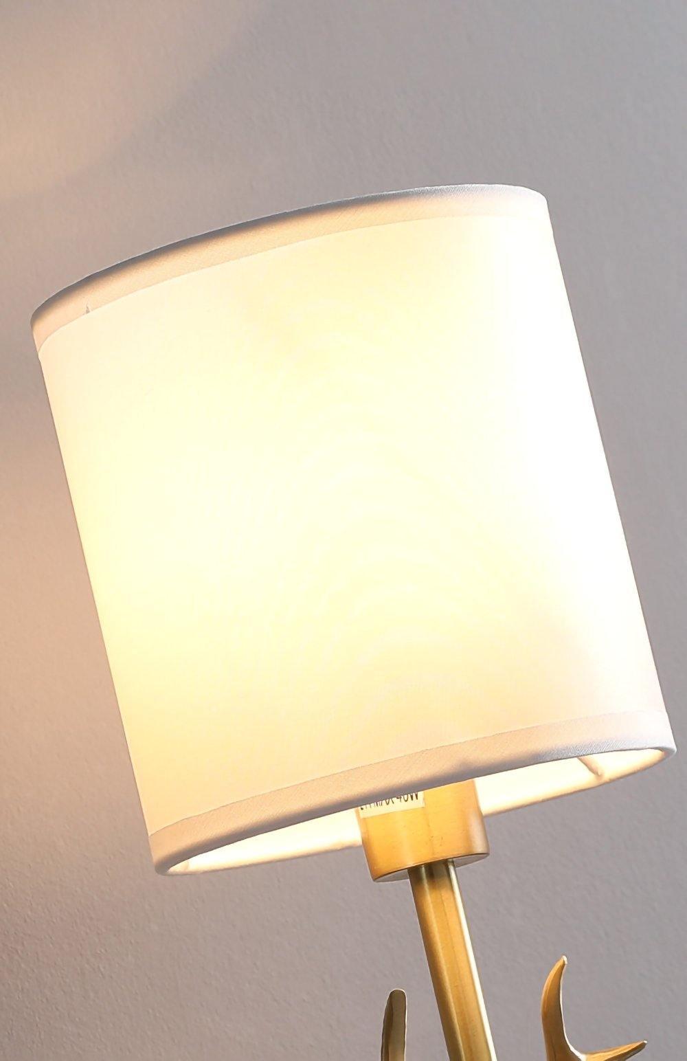 Noble Elegance Deer Head Brass Wall Light - Letslighting