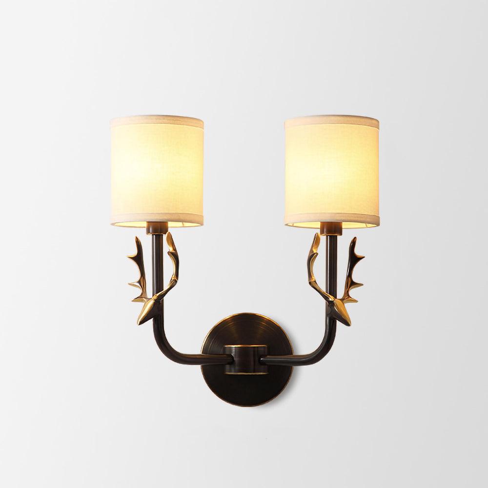 Noble Elegance Deer Head Brass Wall Light - Letslighting