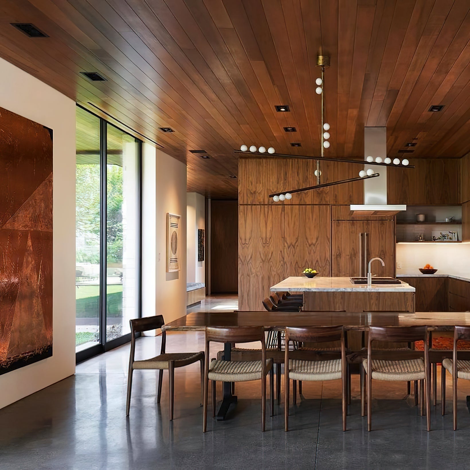 Orbis Modern Minimalist Drop System Antique Glass Chandelier - Letslighting