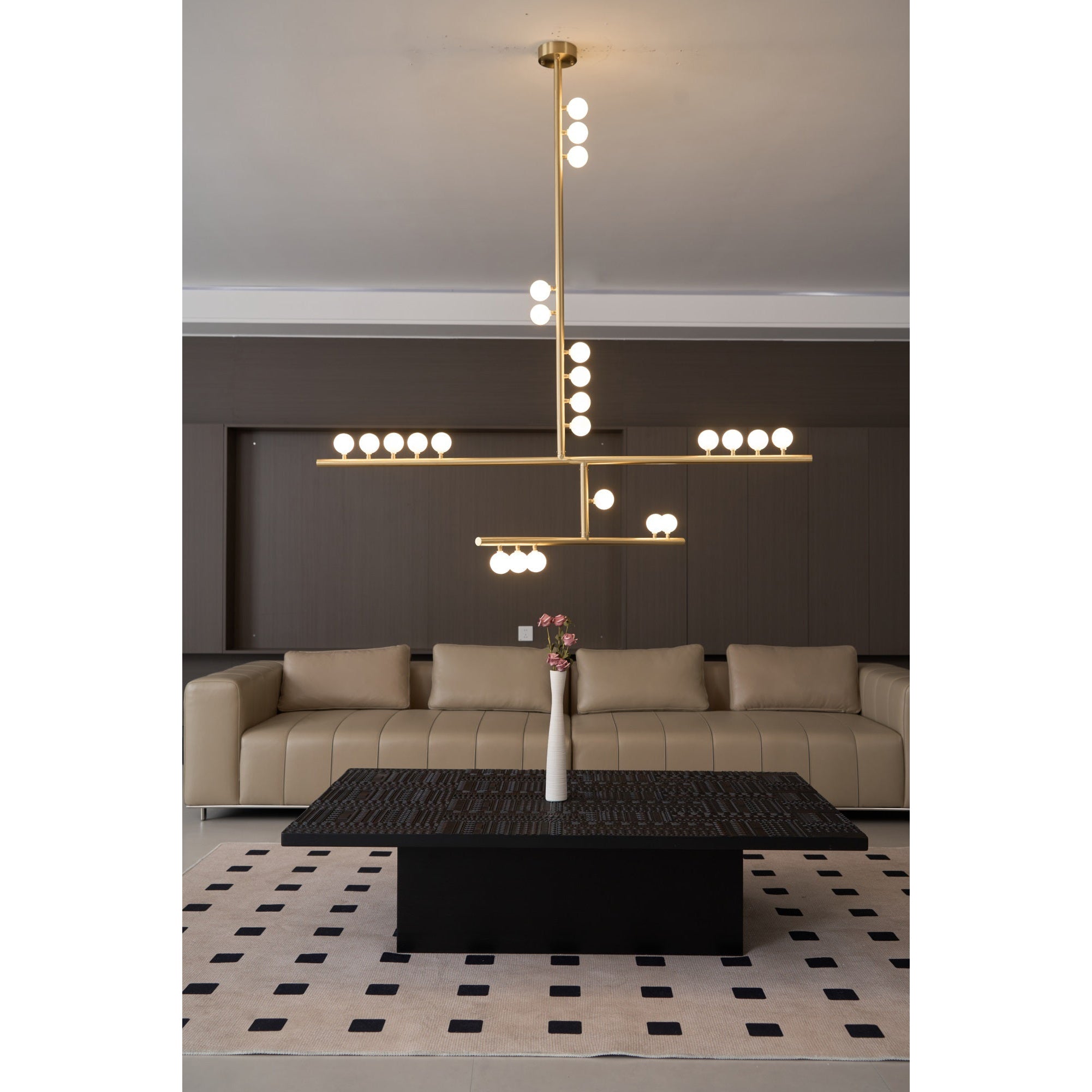 Orbis Modern Minimalist Drop System Antique Glass Chandelier - Letslighting