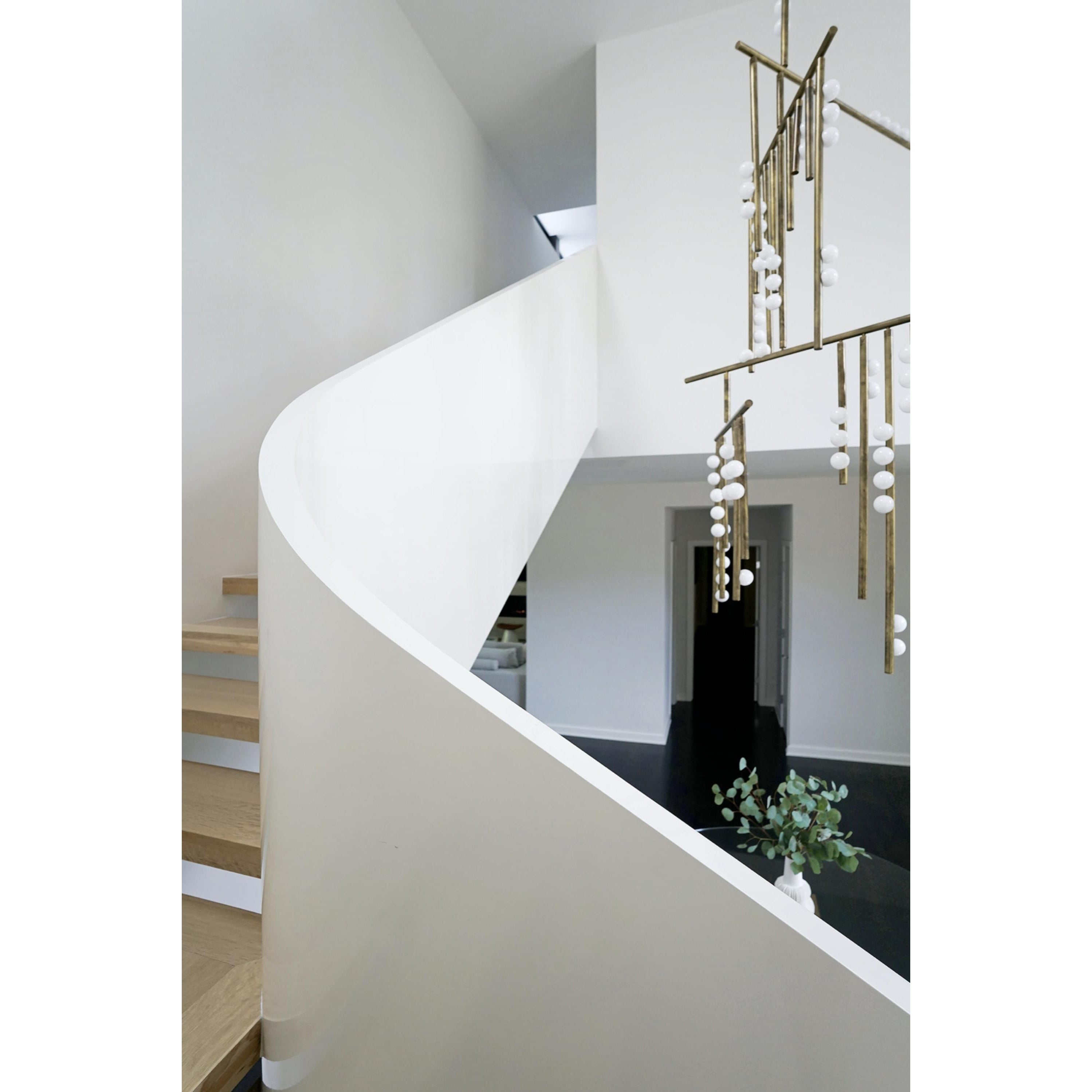 Orbis Modern Minimalist Drop System Antique Glass Chandelier - Letslighting
