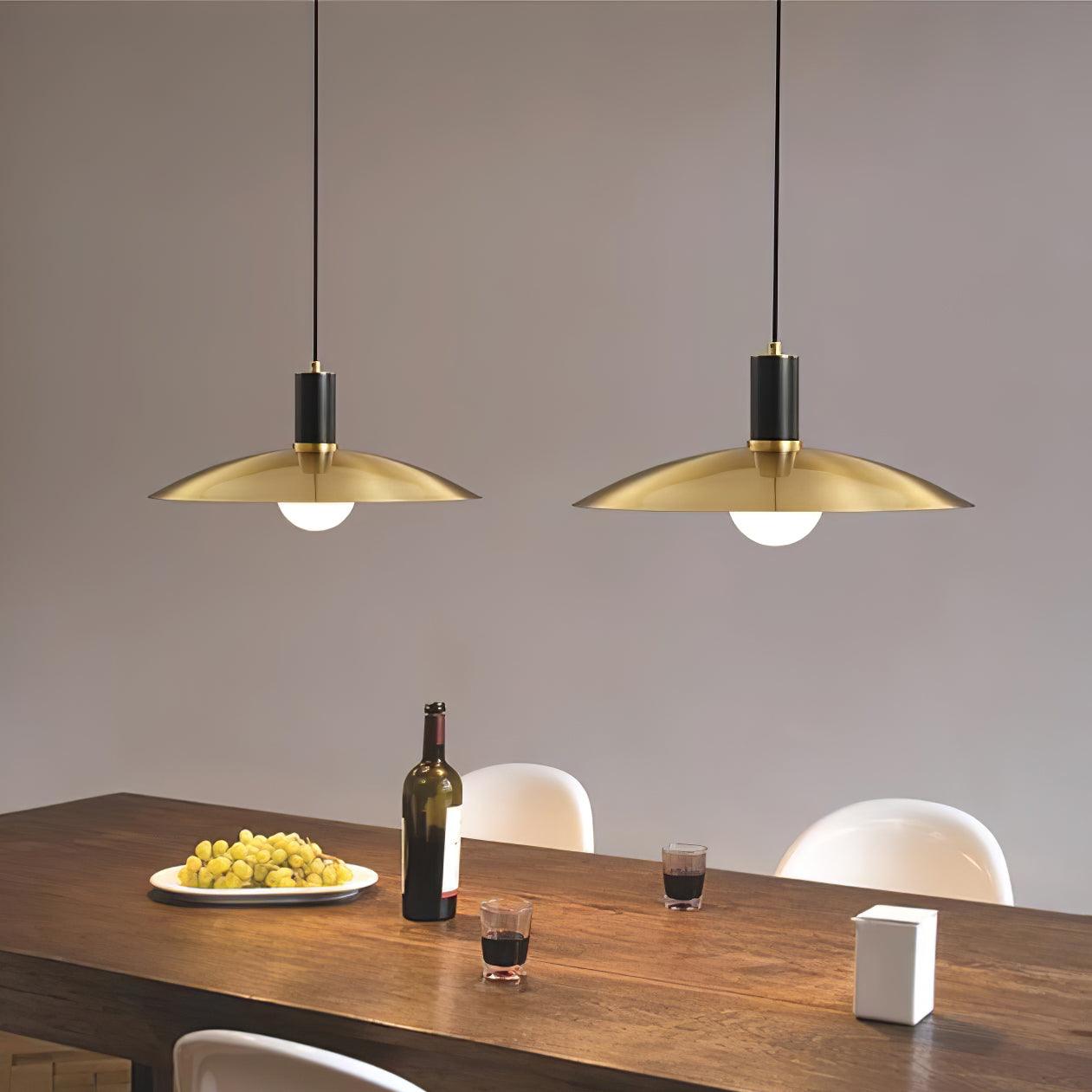 Thalora Brass & Glass Classic Pendant Lamp - Letslighting