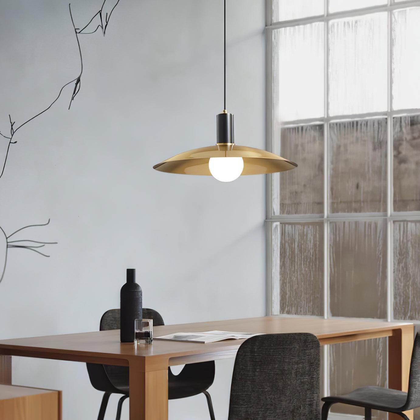 Thalora Brass & Glass Classic Pendant Lamp - Letslighting