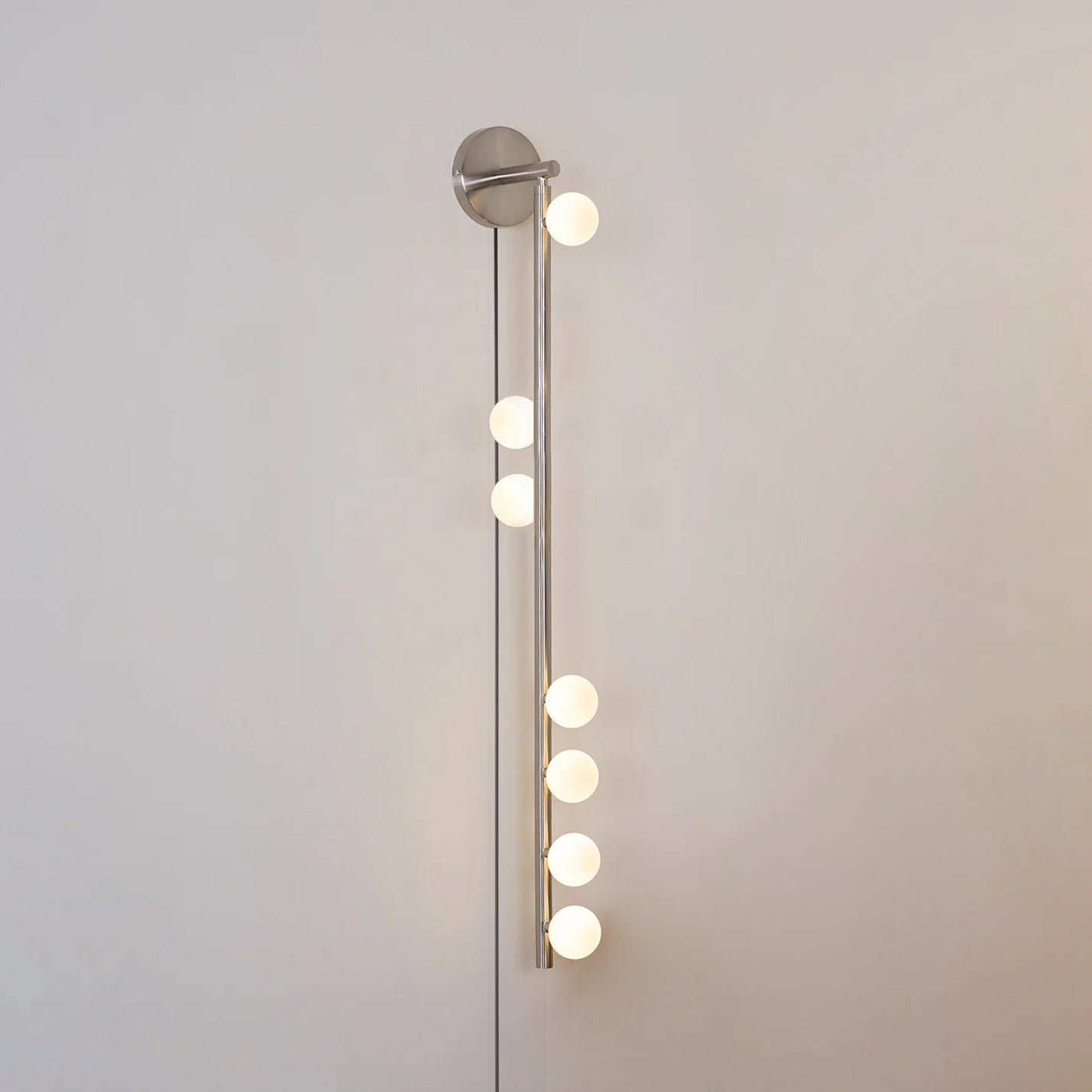 Pamela Tube Plug-in Brass Glass Wall Lamp - Letslighting