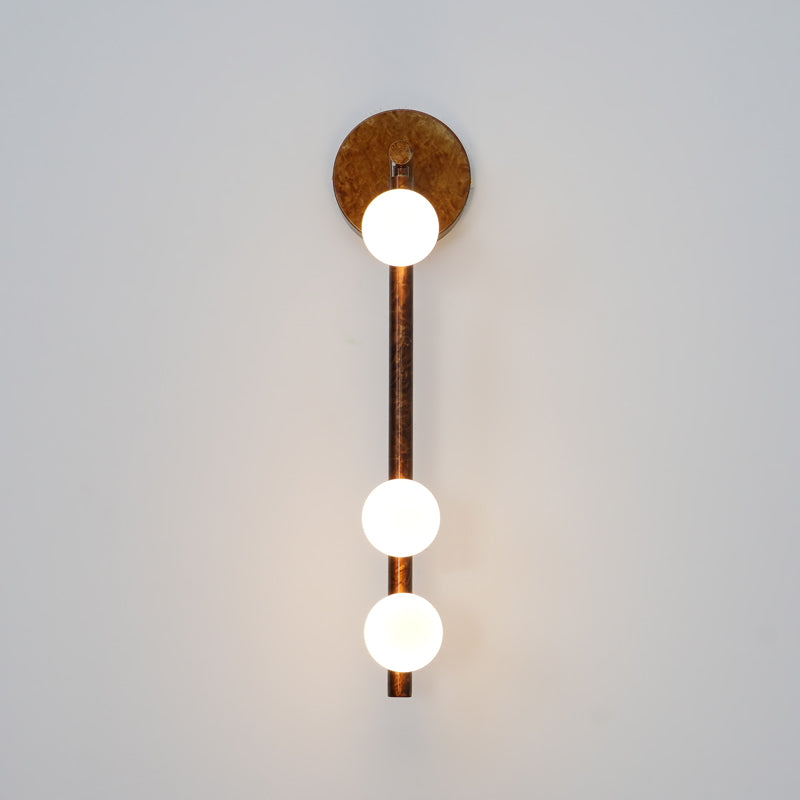 Pamela Tube Plug-in Brass Glass Wall Lamp - Letslighting