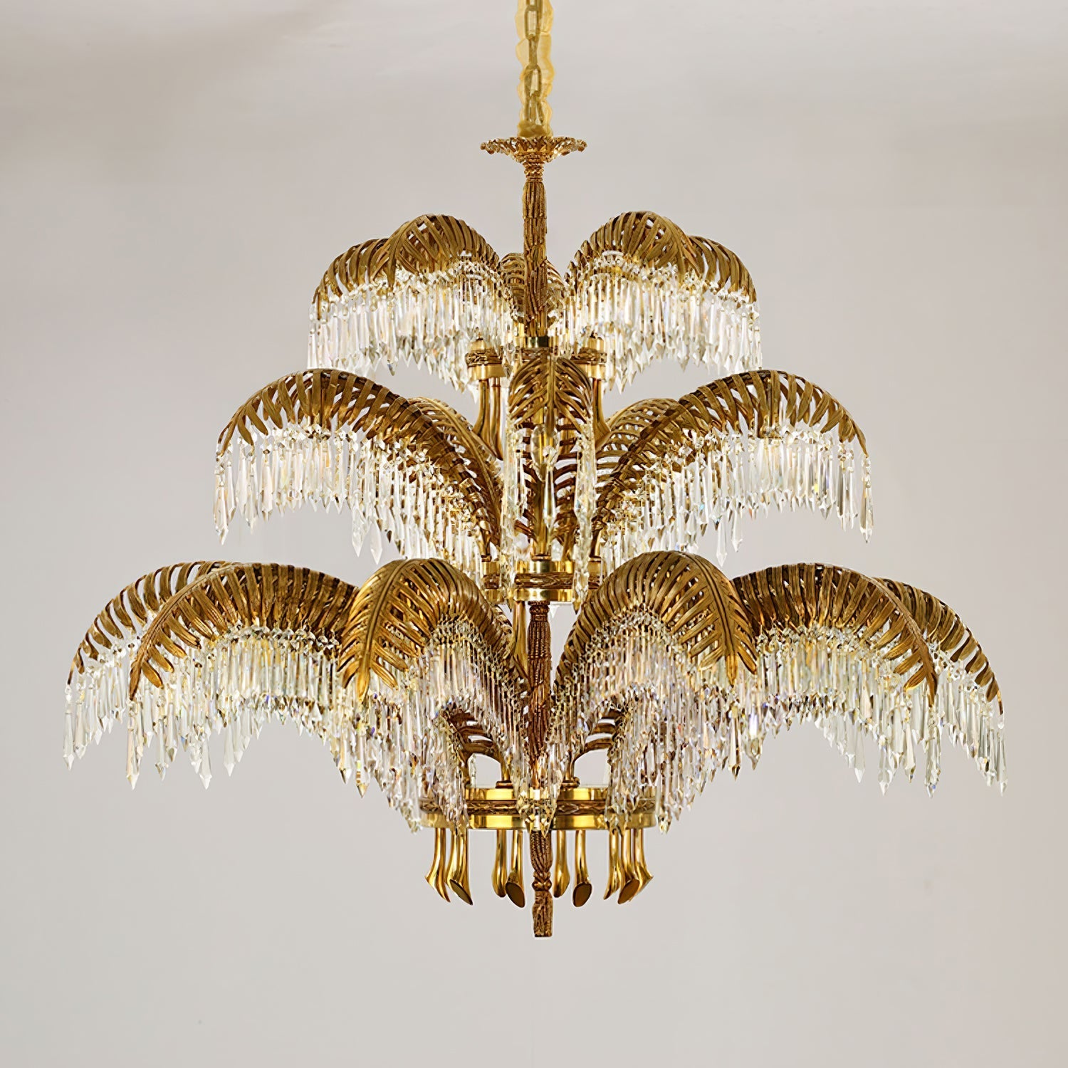 Odoraris Regal Brass Crystal Chandelier - Letslighting
