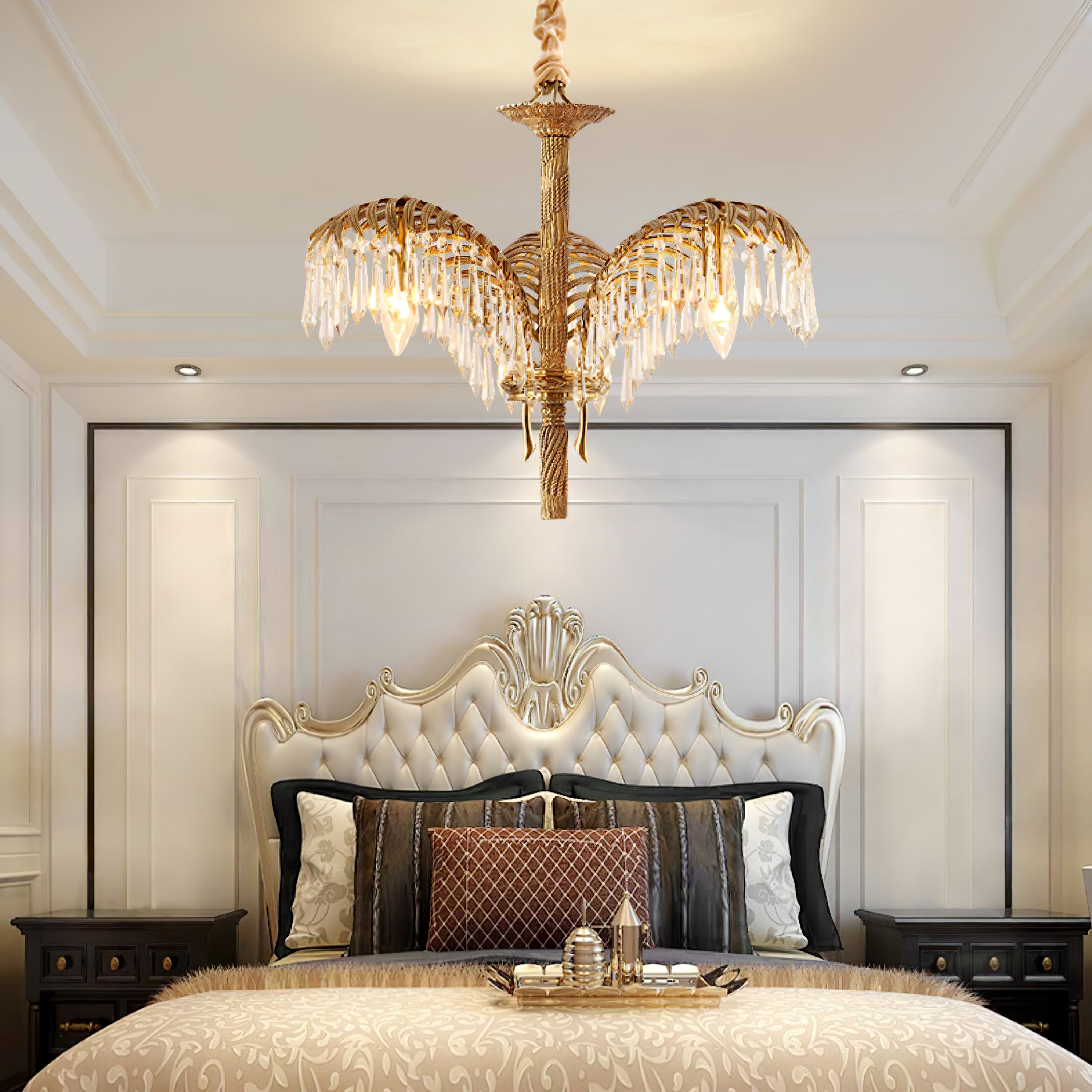 Odoraris Regal Brass Crystal Chandelier - Letslighting