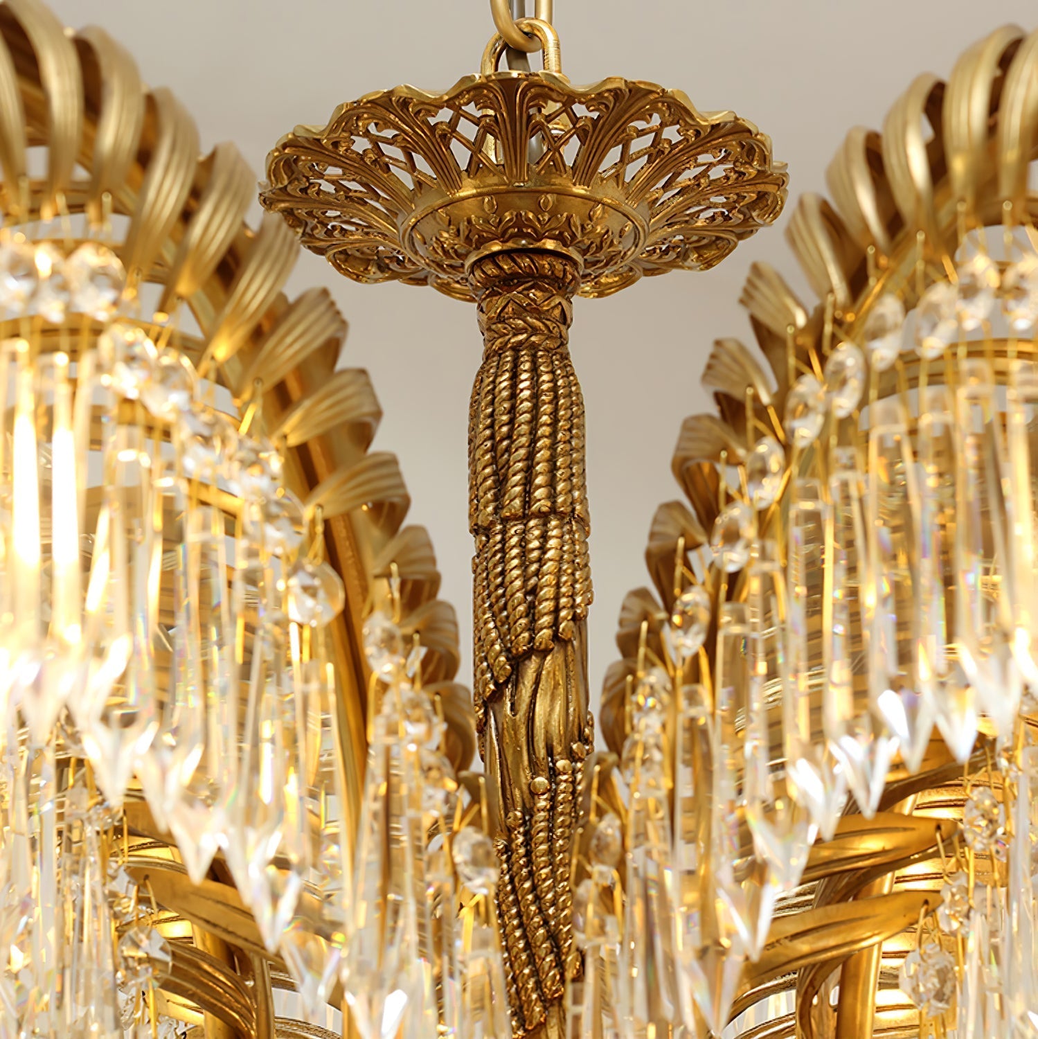 Odoraris Regal Brass Crystal Chandelier - Letslighting