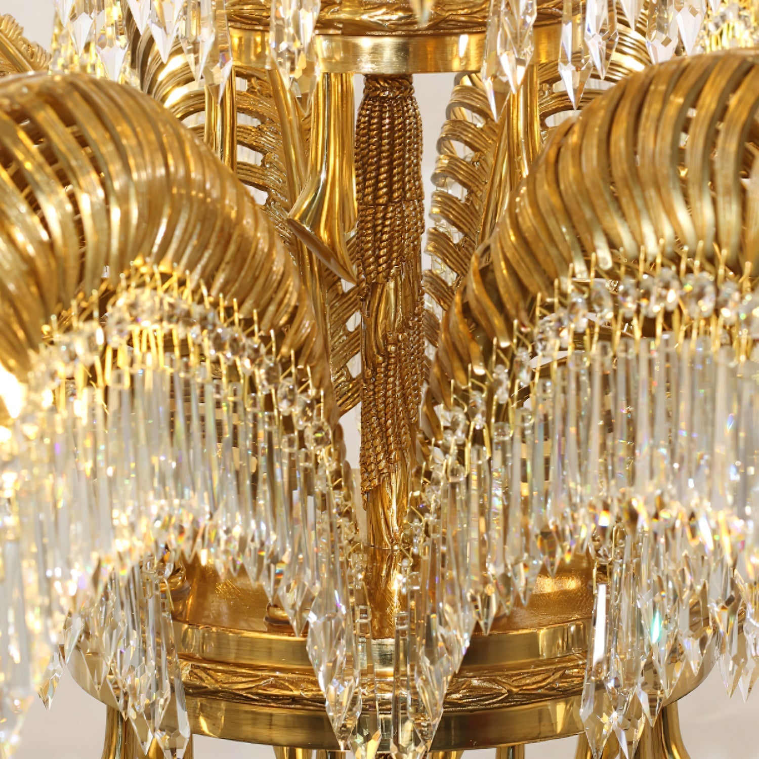 Odoraris Regal Brass Crystal Chandelier - Letslighting