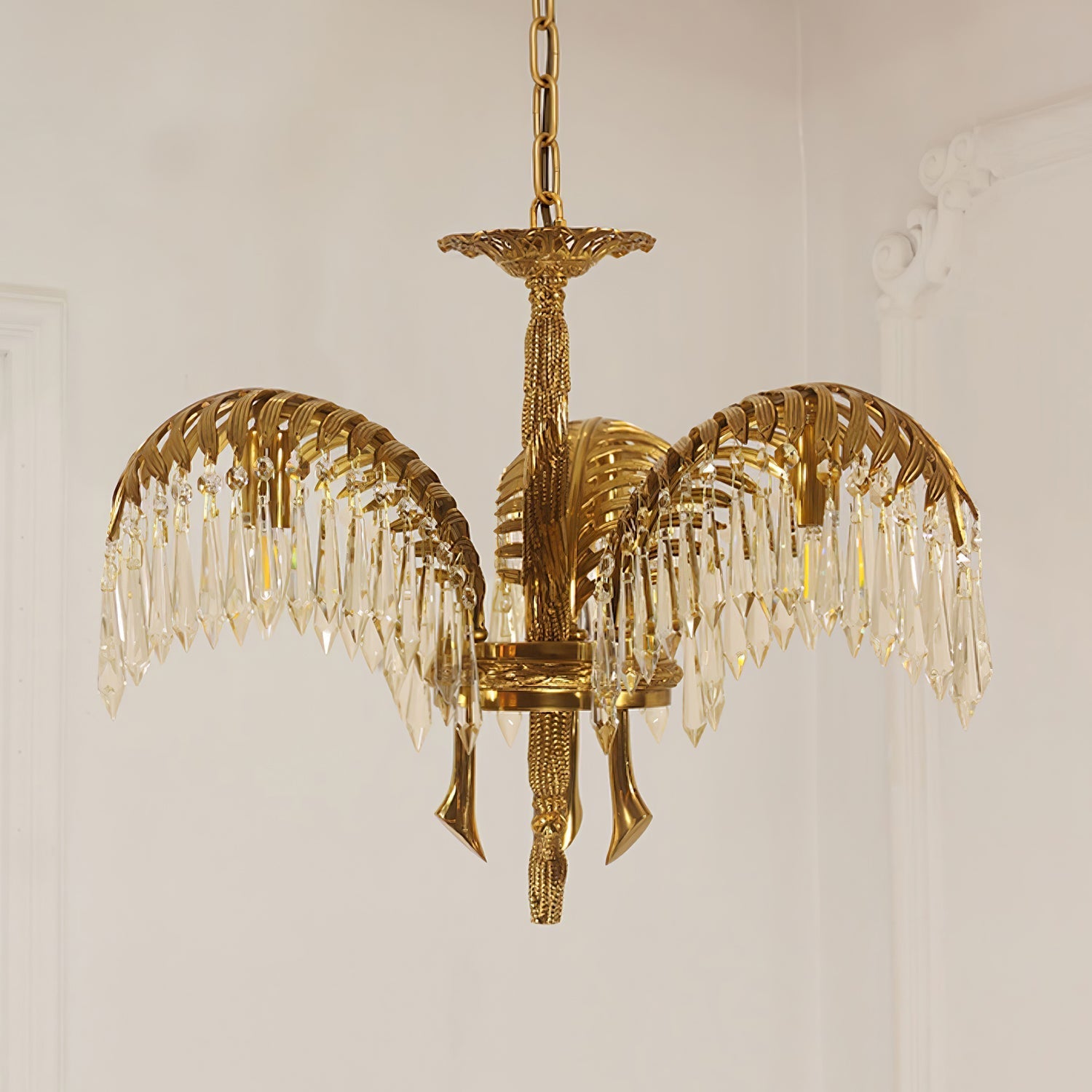 Odoraris Regal Brass Crystal Chandelier - Letslighting