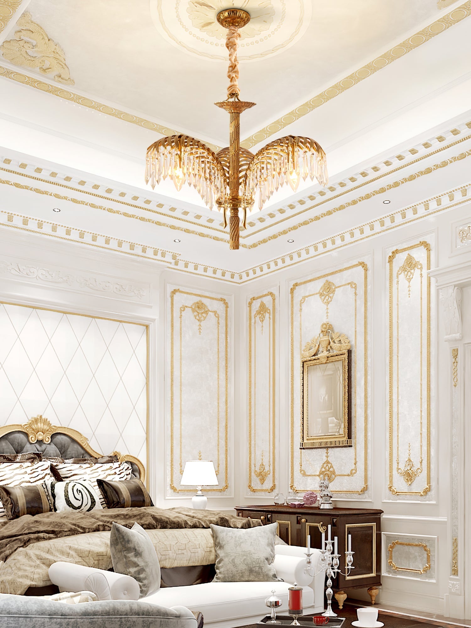 Odoraris Regal Brass Crystal Chandelier - Letslighting
