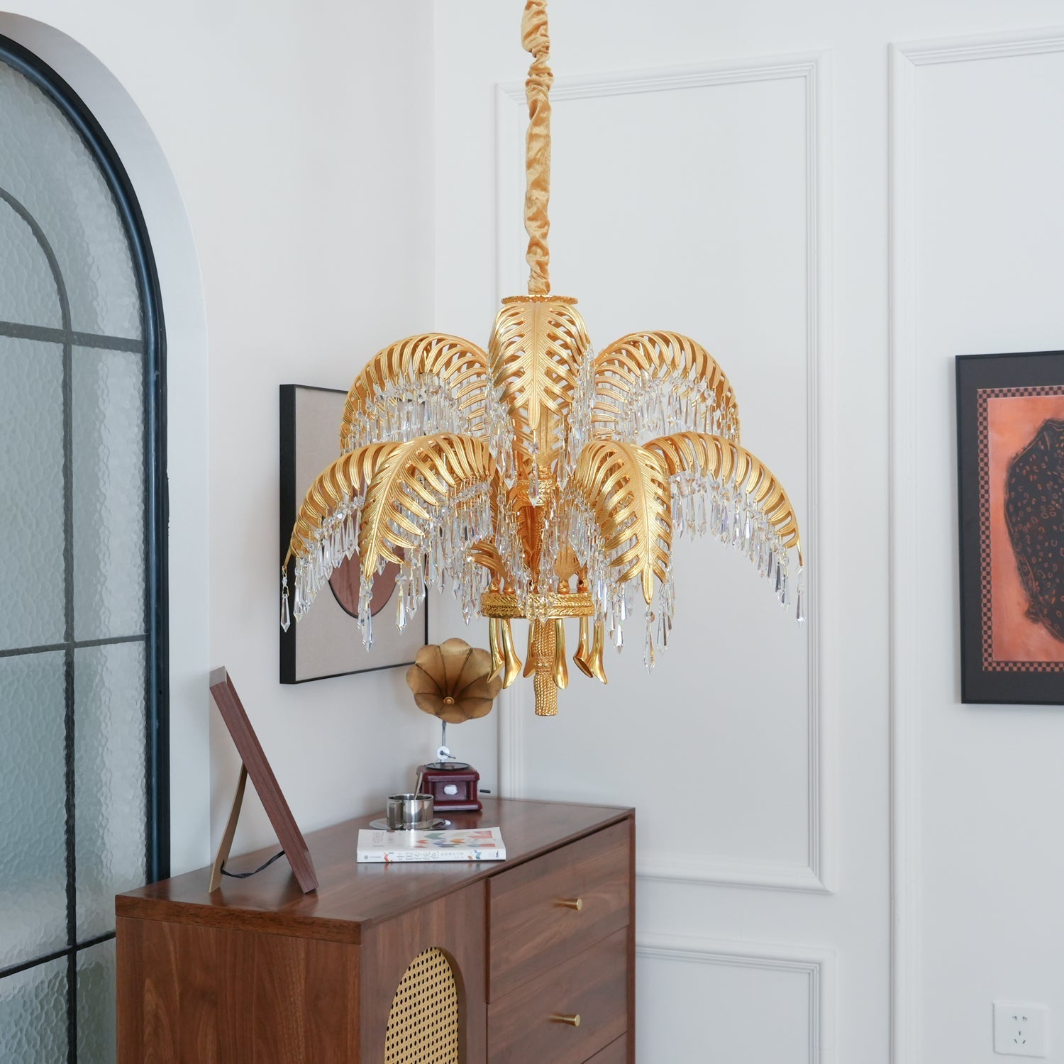 Odoraris Regal Brass Crystal Chandelier - Letslighting