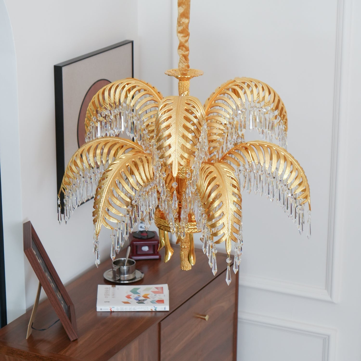 Odoraris Regal Brass Crystal Chandelier - Letslighting